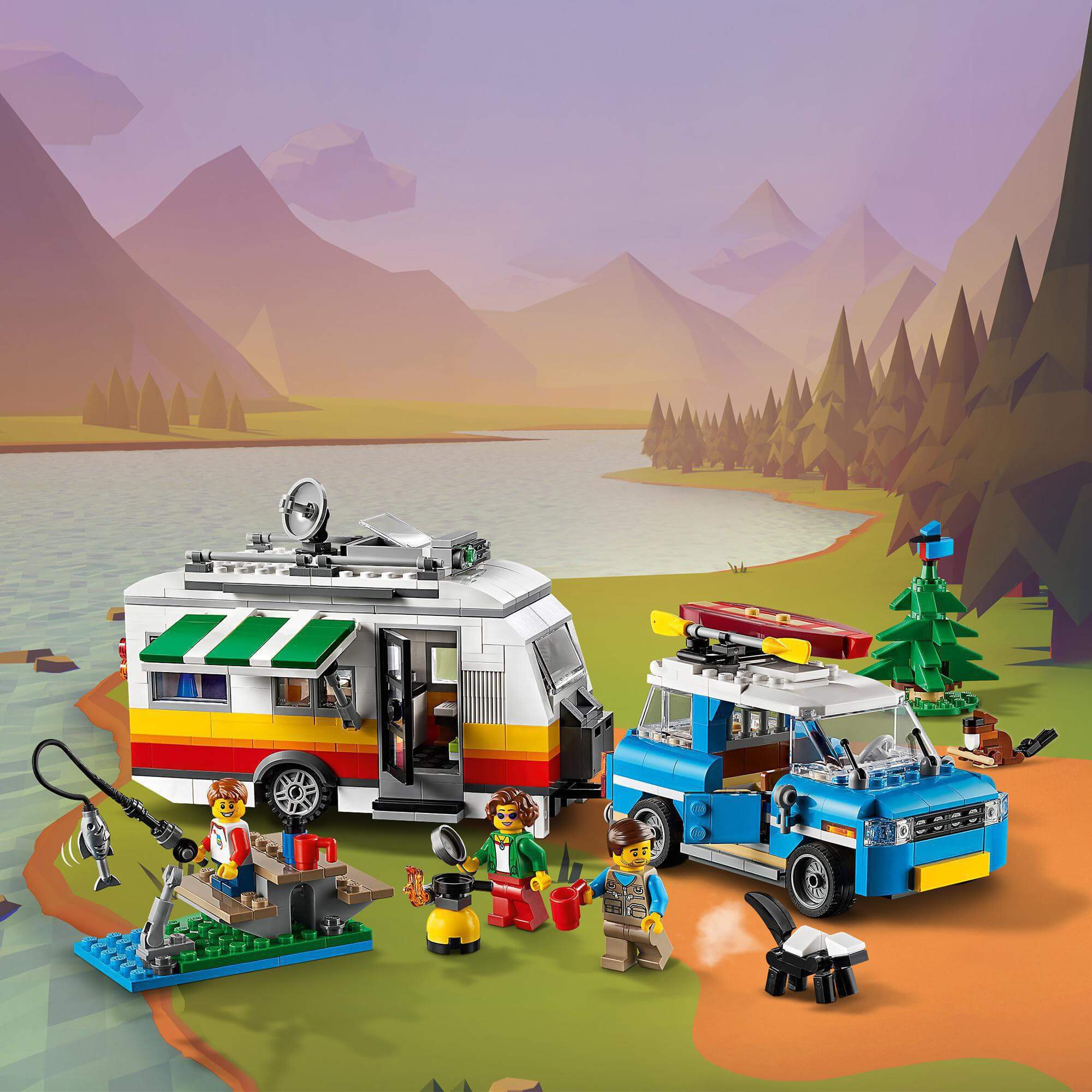 LEGO® Creator 3in1 Caravan Family Holiday Set 31108