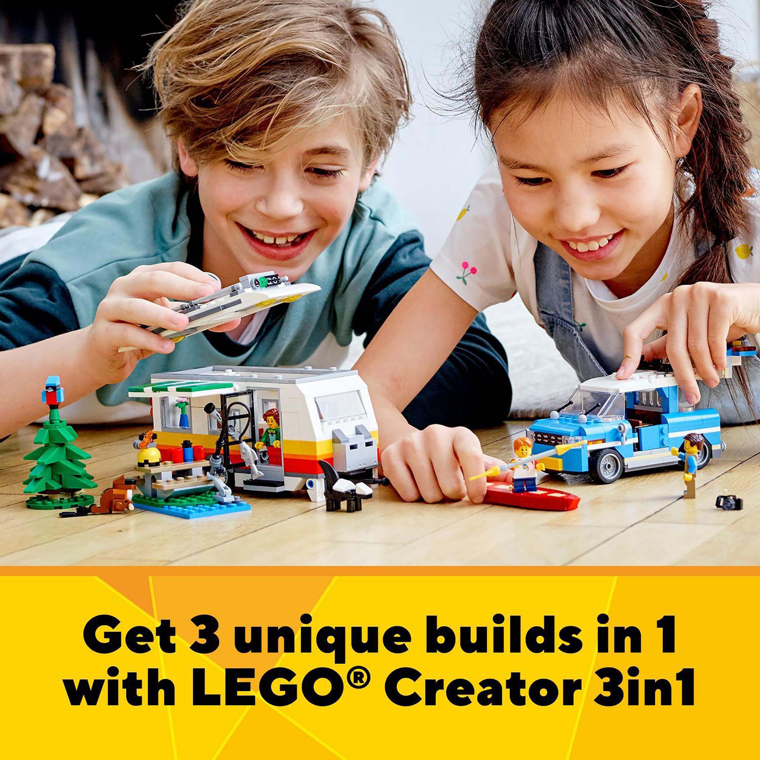 LEGO® Creator 3in1 Caravan Family Holiday Set 31108