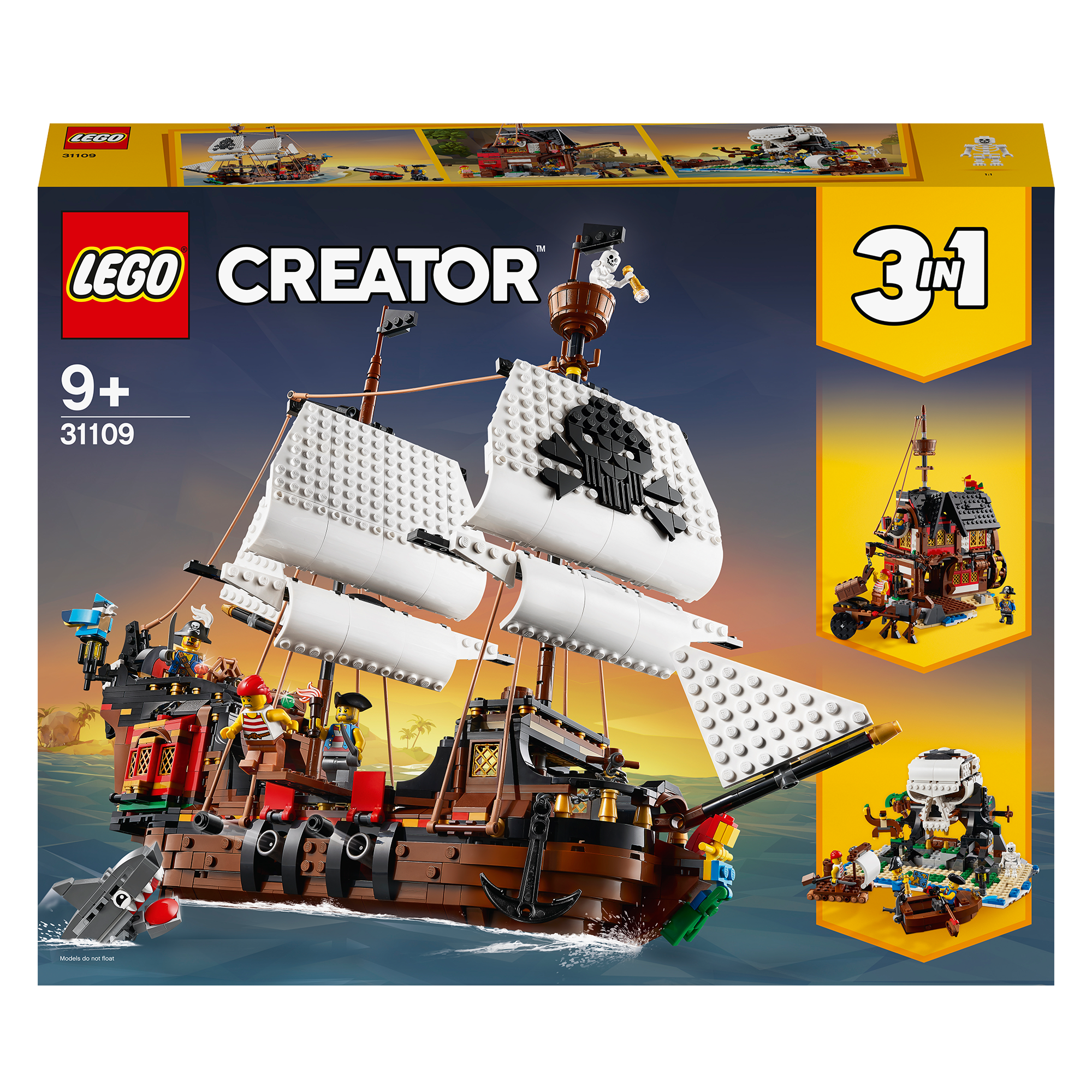LEGO® Creator 3in1 Pirate Ship Building Set 31109