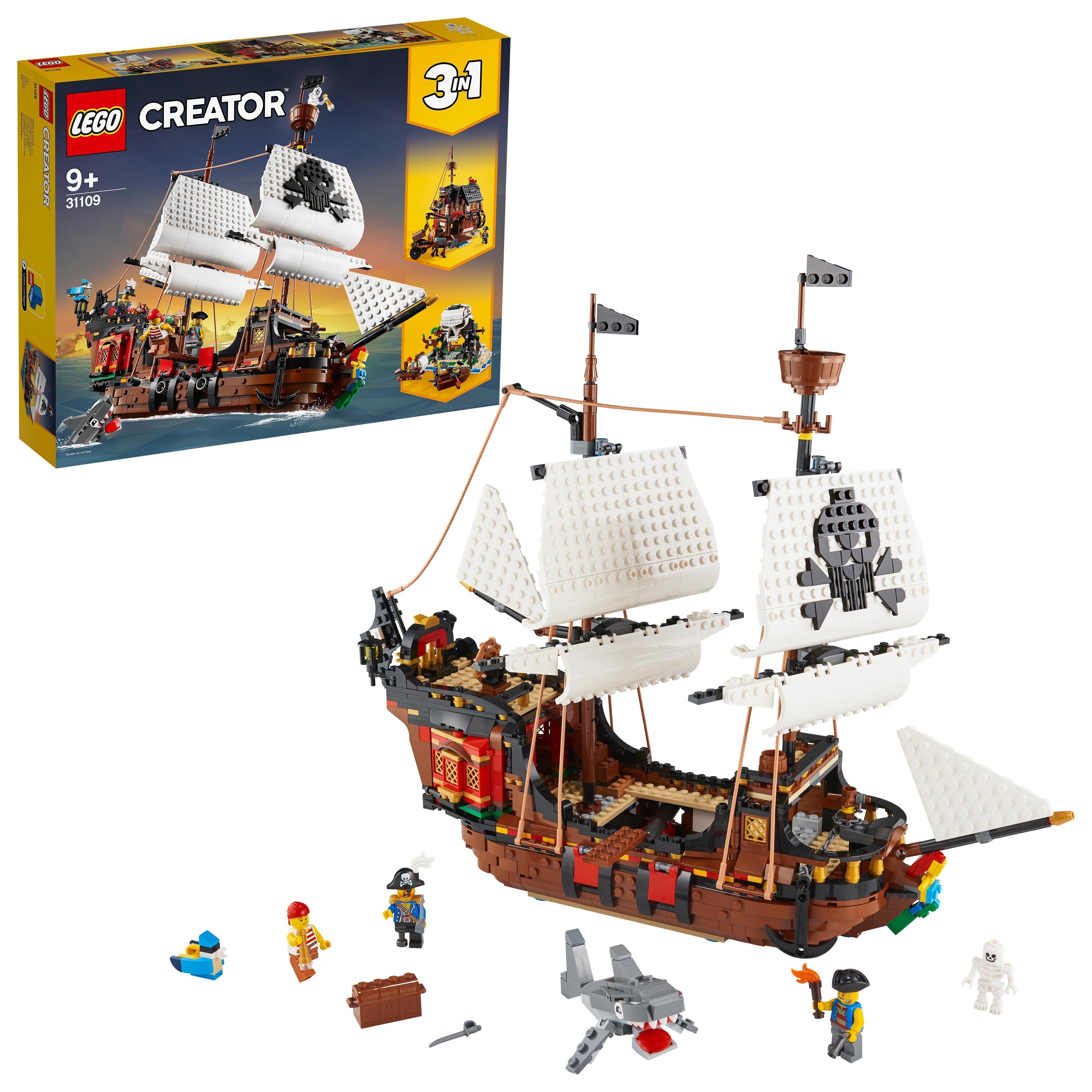 LEGO® Creator 3in1 Pirate Ship Building Set 31109