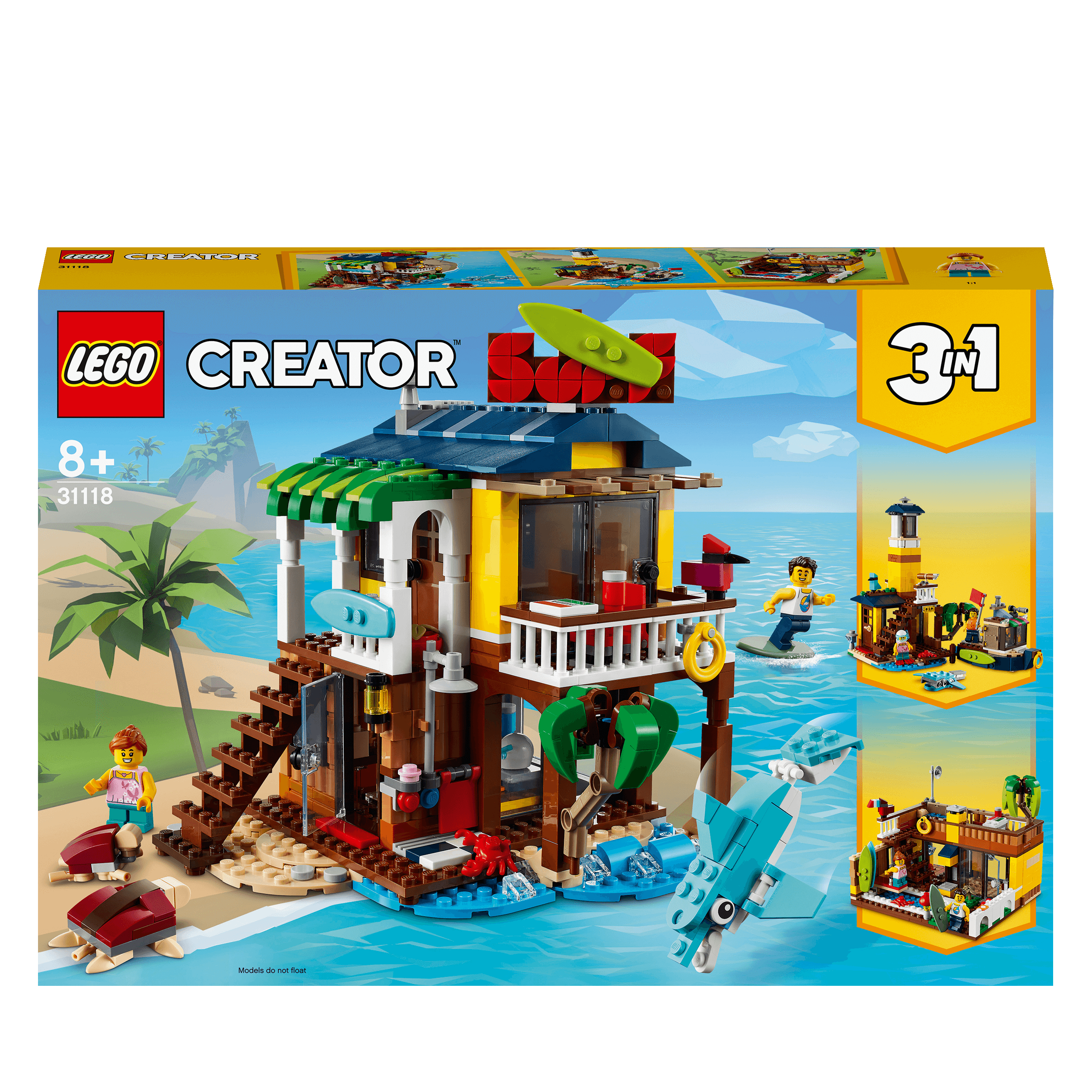 LEGO® Creator 3 in 1 Surfer Beach House Set 31118
