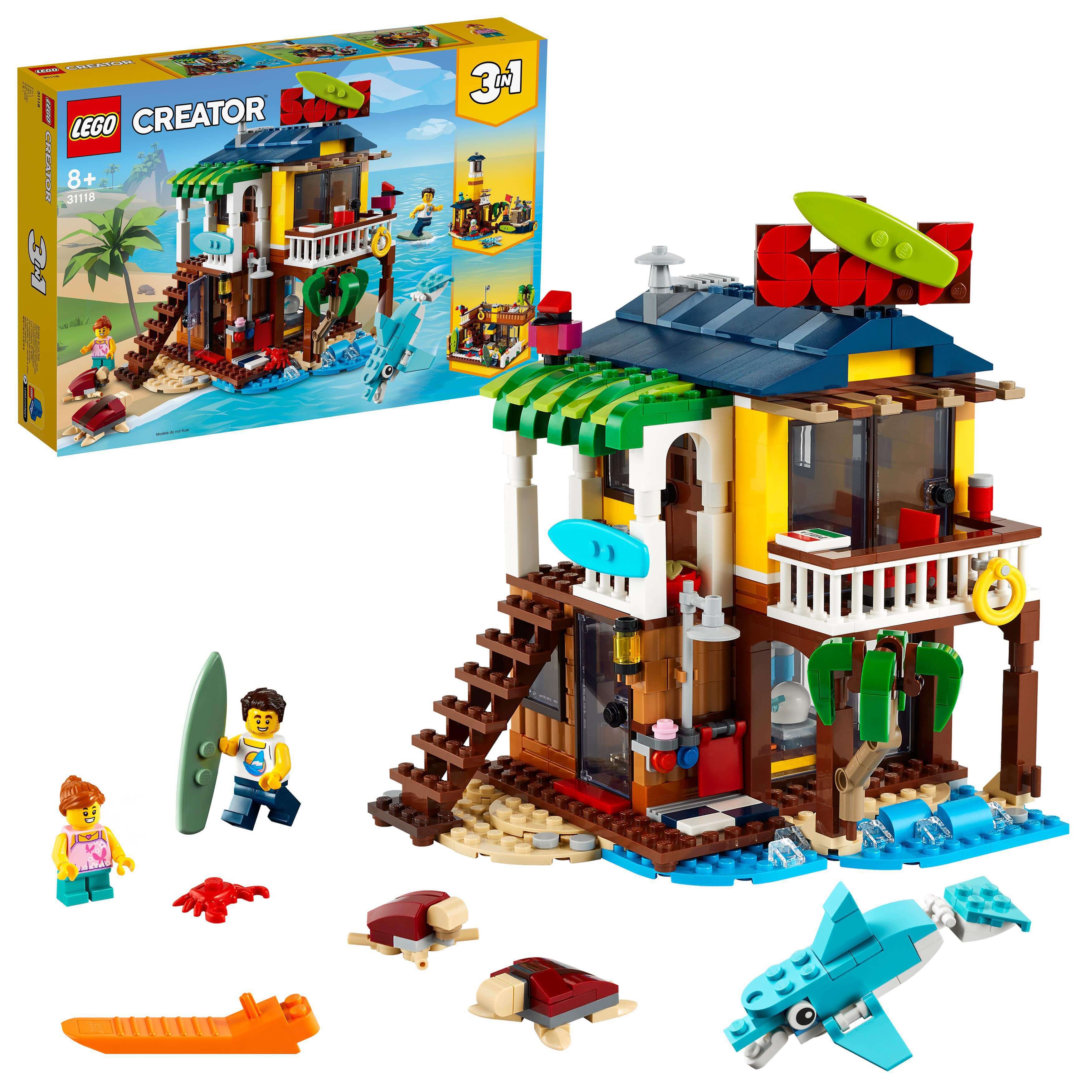 LEGO® Creator 3 in 1 Surfer Beach House Set 31118