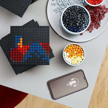 LEGO® Art Star Wars The Sith building set 31200 with colorful bricks and smartphone for immersive soundtrack.