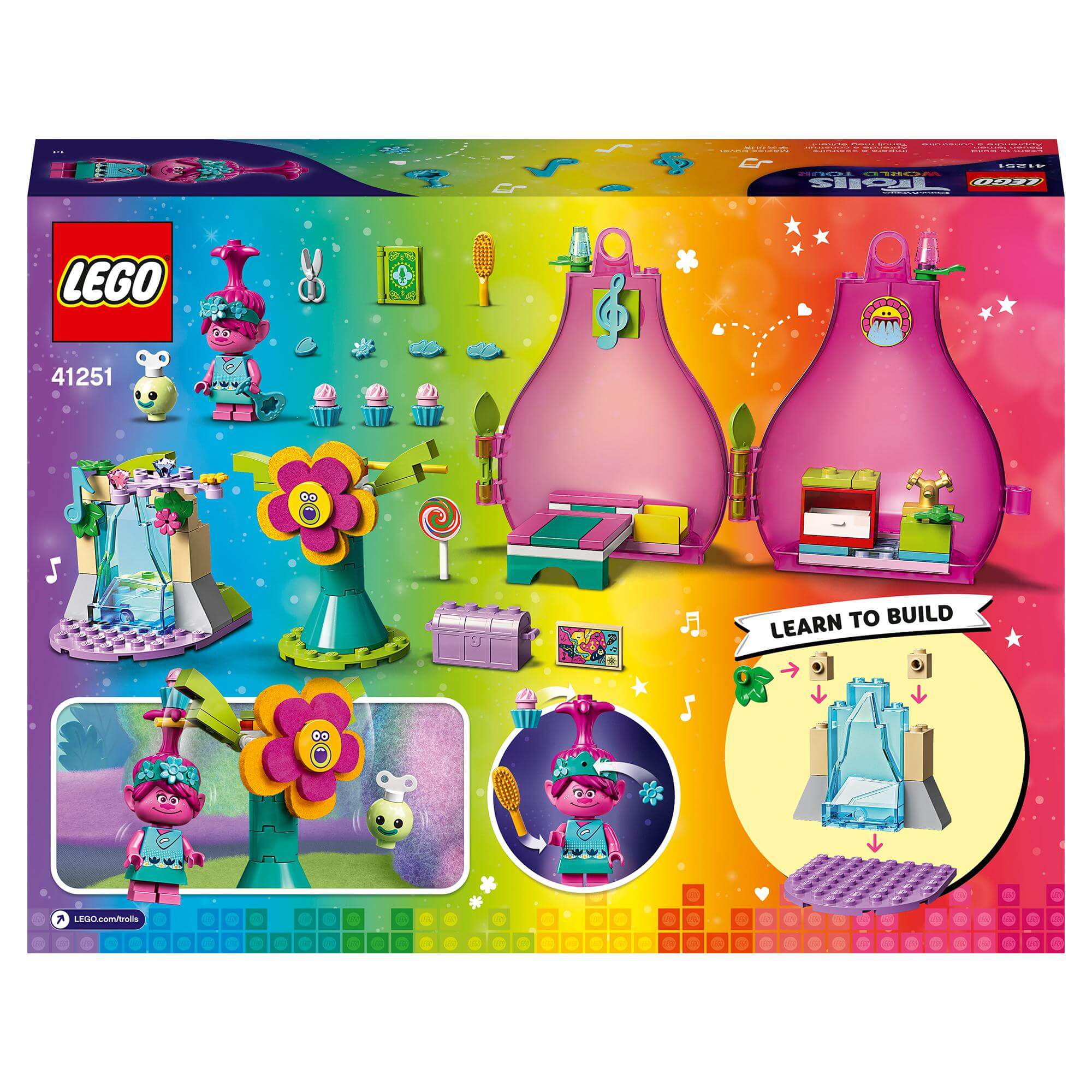 LEGO® Trolls 4+ Poppy’s Pod Storage Travel Set 41251