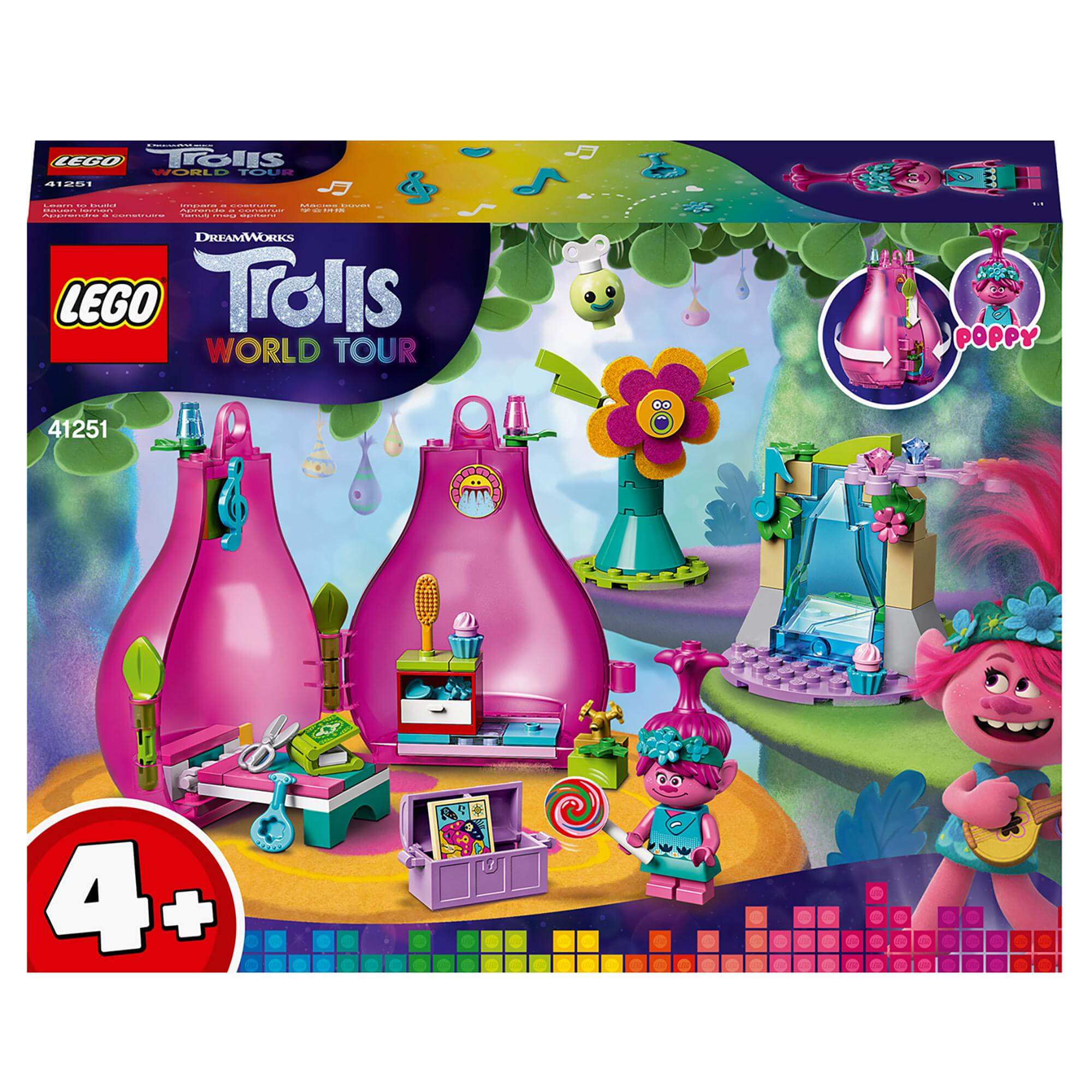 LEGO® Trolls 4+ Poppy’s Pod Storage Travel Set 41251
