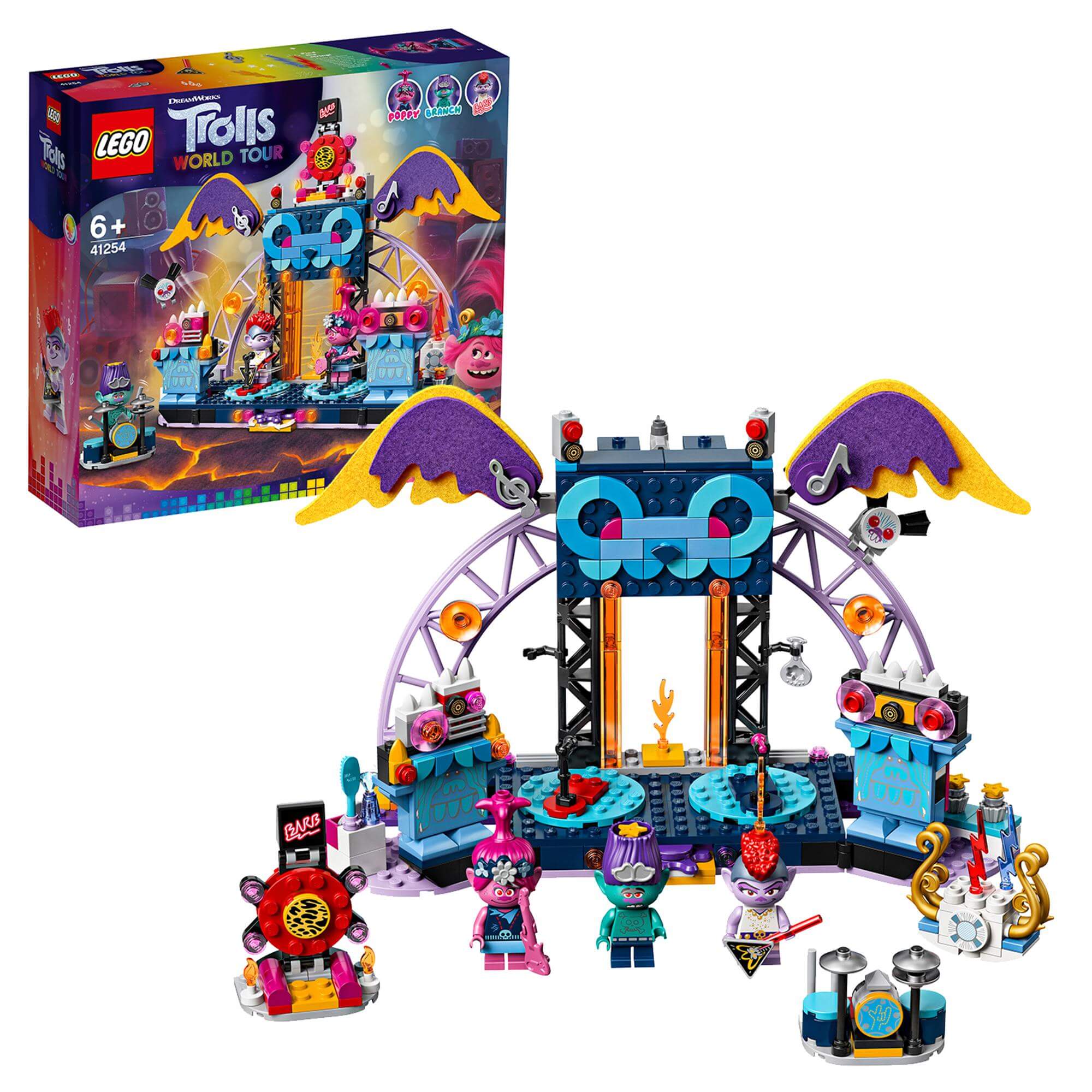 LEGO® Trolls Volcano Rock City Concert Playset 41254