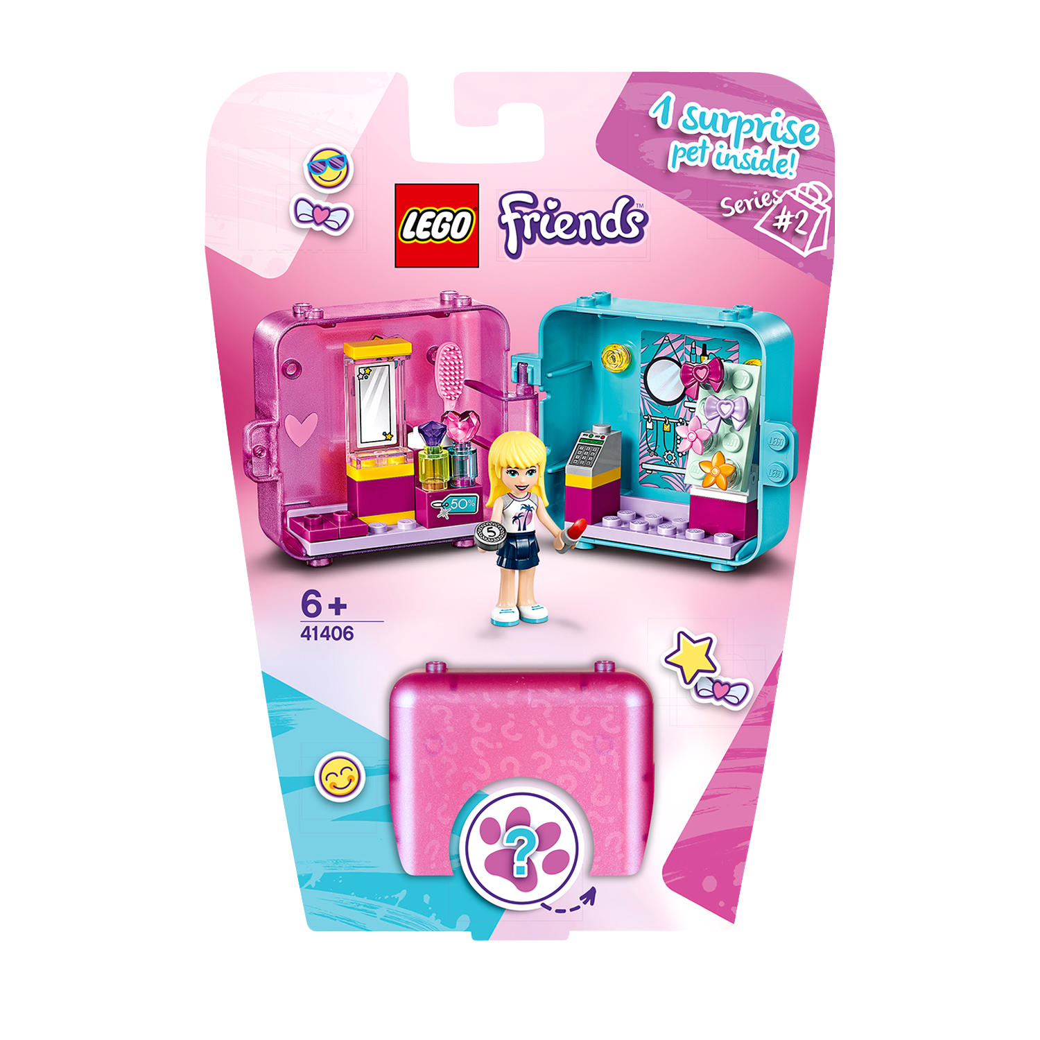 LEGO® Friends Stephanie's Shopping Play Cube 41406