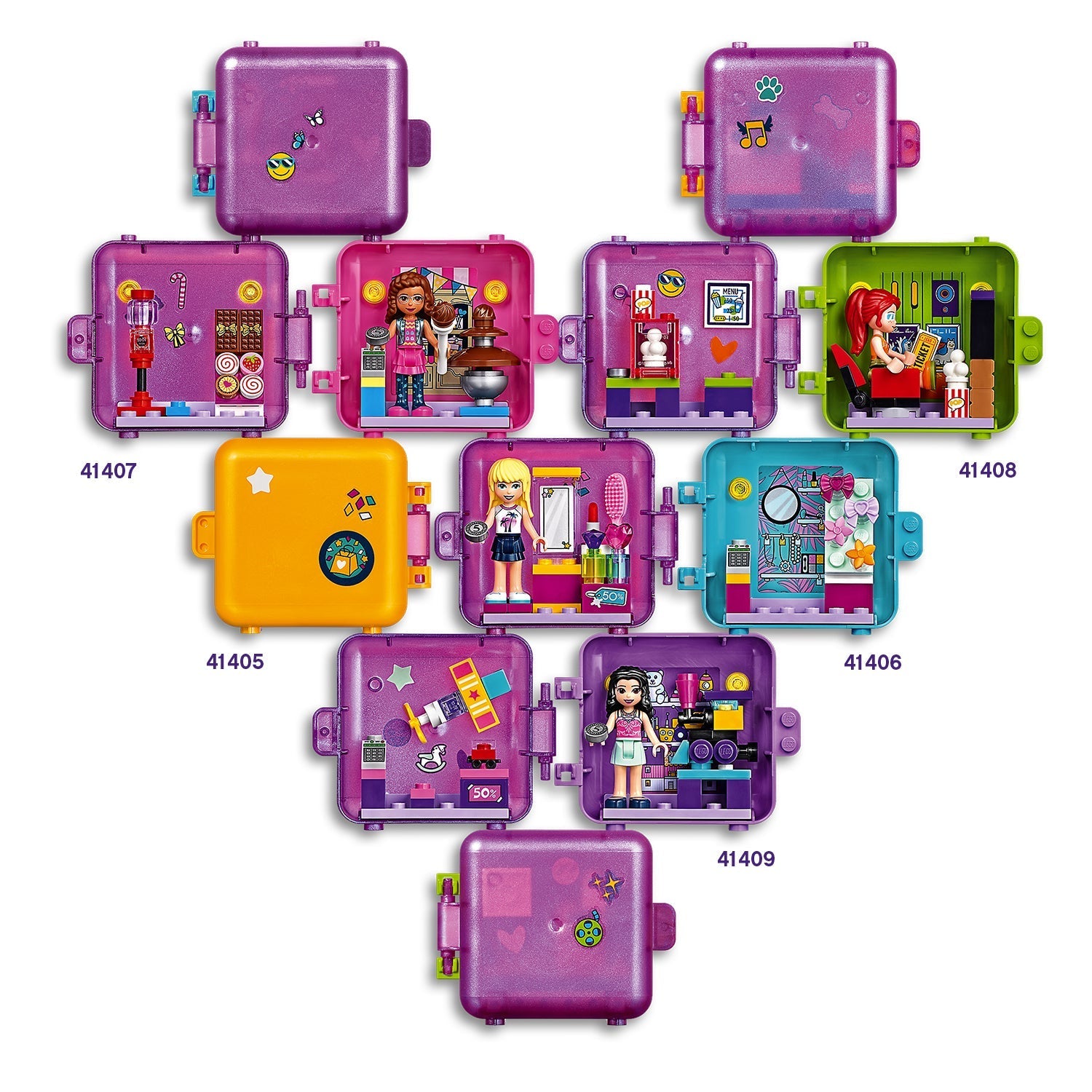LEGO® Friends Stephanie's Shopping Play Cube 41406