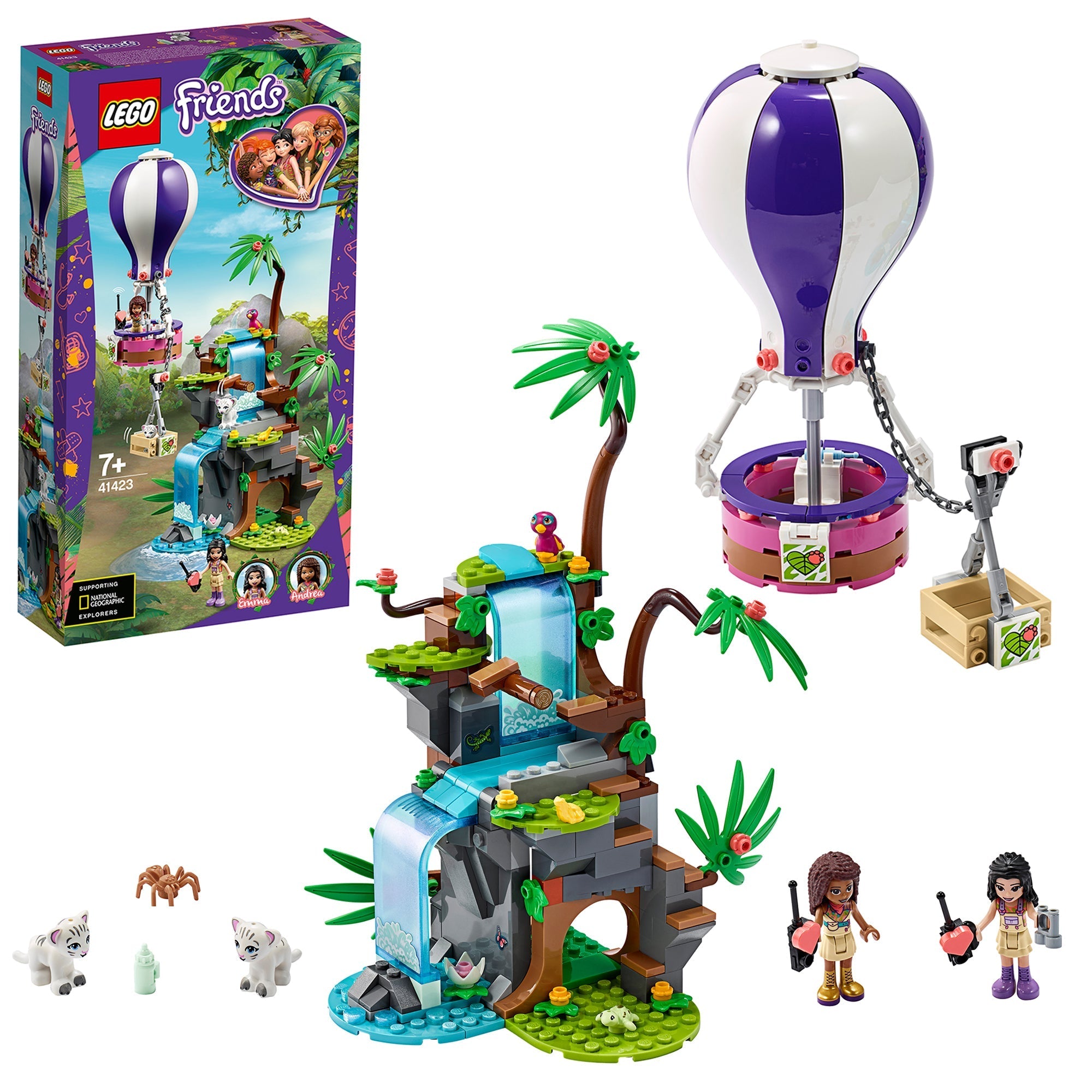 LEGO® Friends Tiger Balloon Jungle Rescue Set 41423