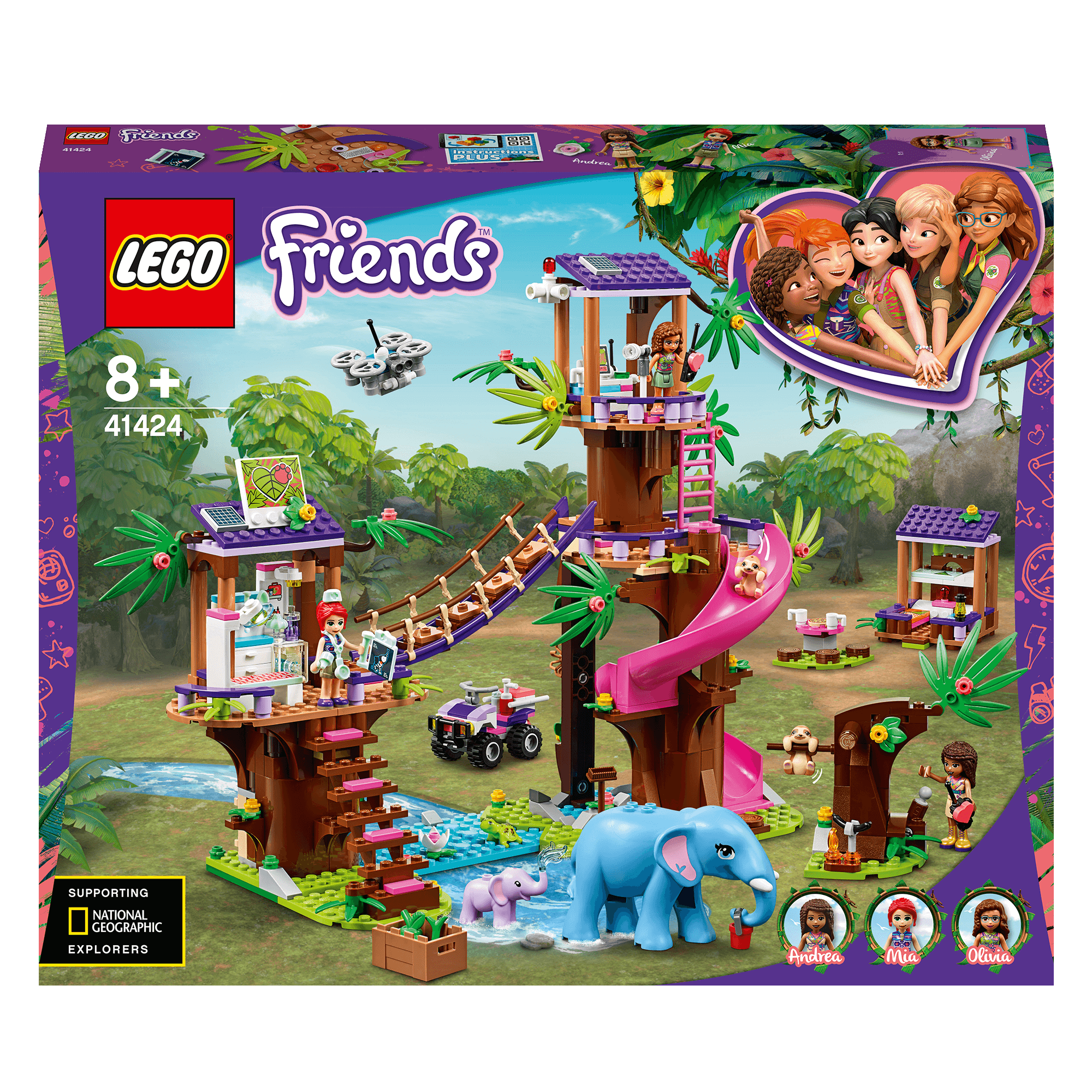 LEGO® Friends Jungle Rescue Base Vet Toy 41424