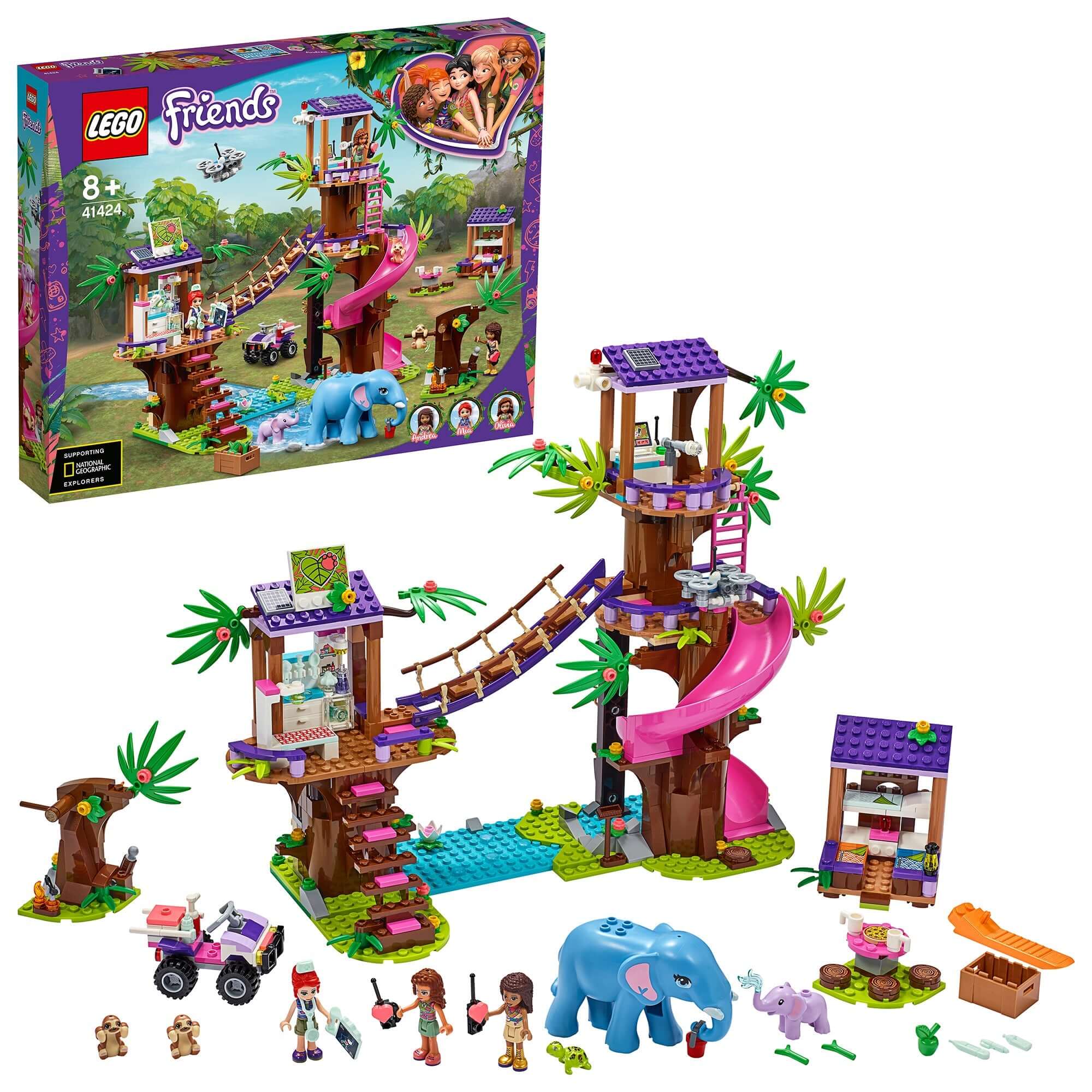 LEGO® Friends Jungle Rescue Base Vet Toy 41424