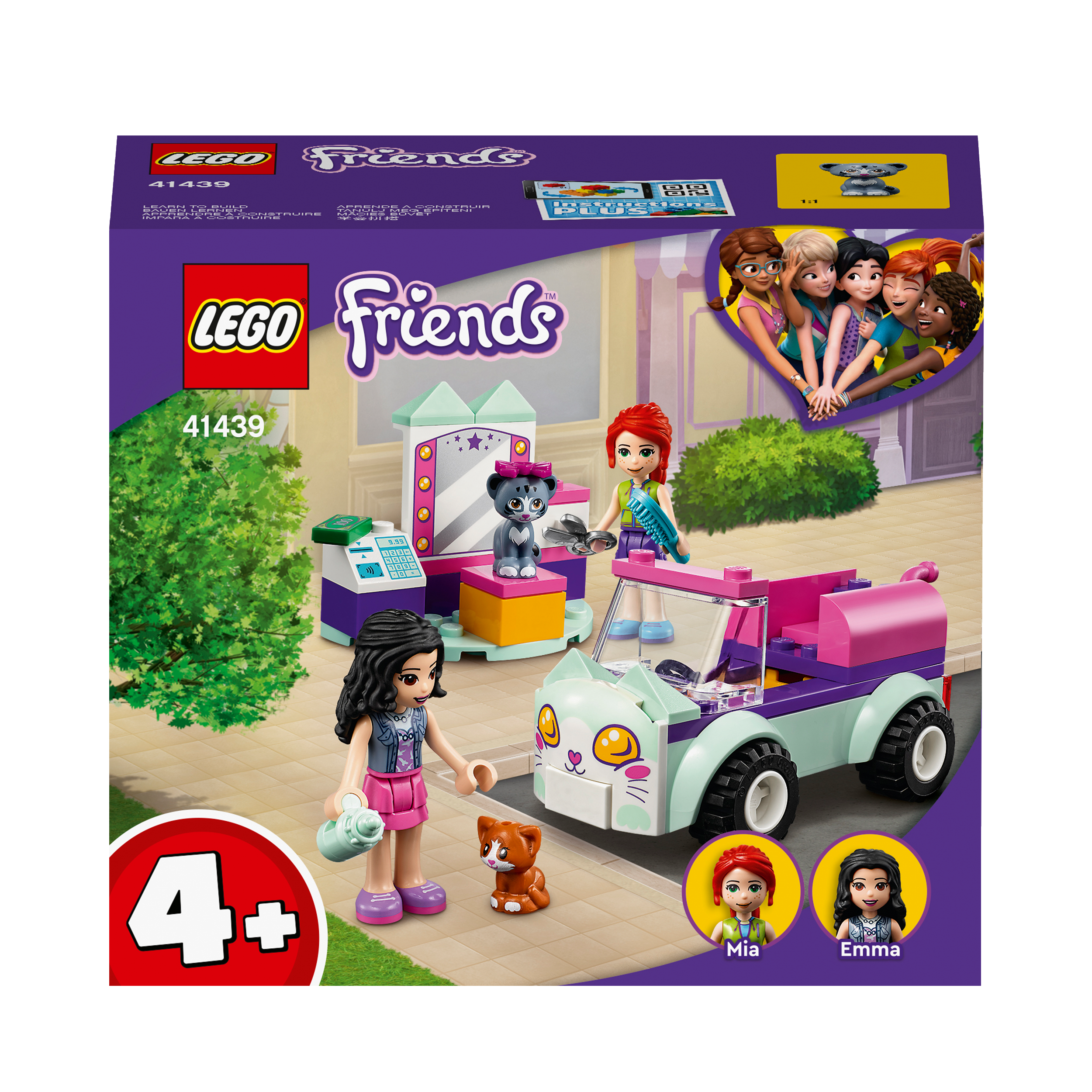 LEGO® Friends Cat Grooming Car Toy Kittens 41439
