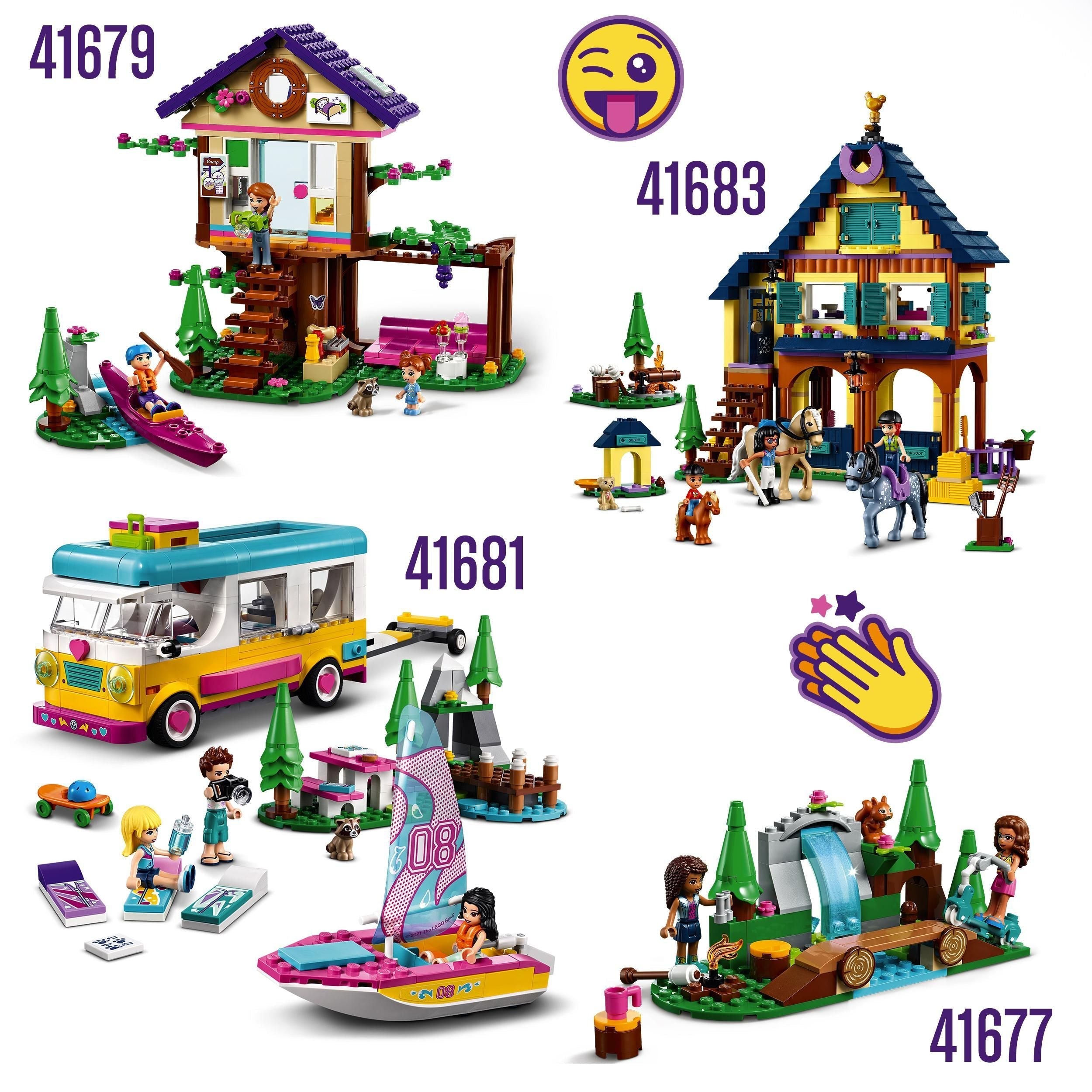 LEGO® Friends Forest House Treehouse Set 41679