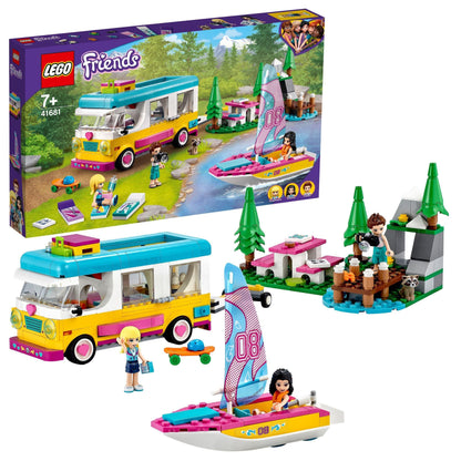 LEGO® Friends Forest Camper Van & Sailboat Set 41681