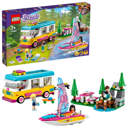 LEGO® Friends Forest Camper Van & Sailboat Set 41681