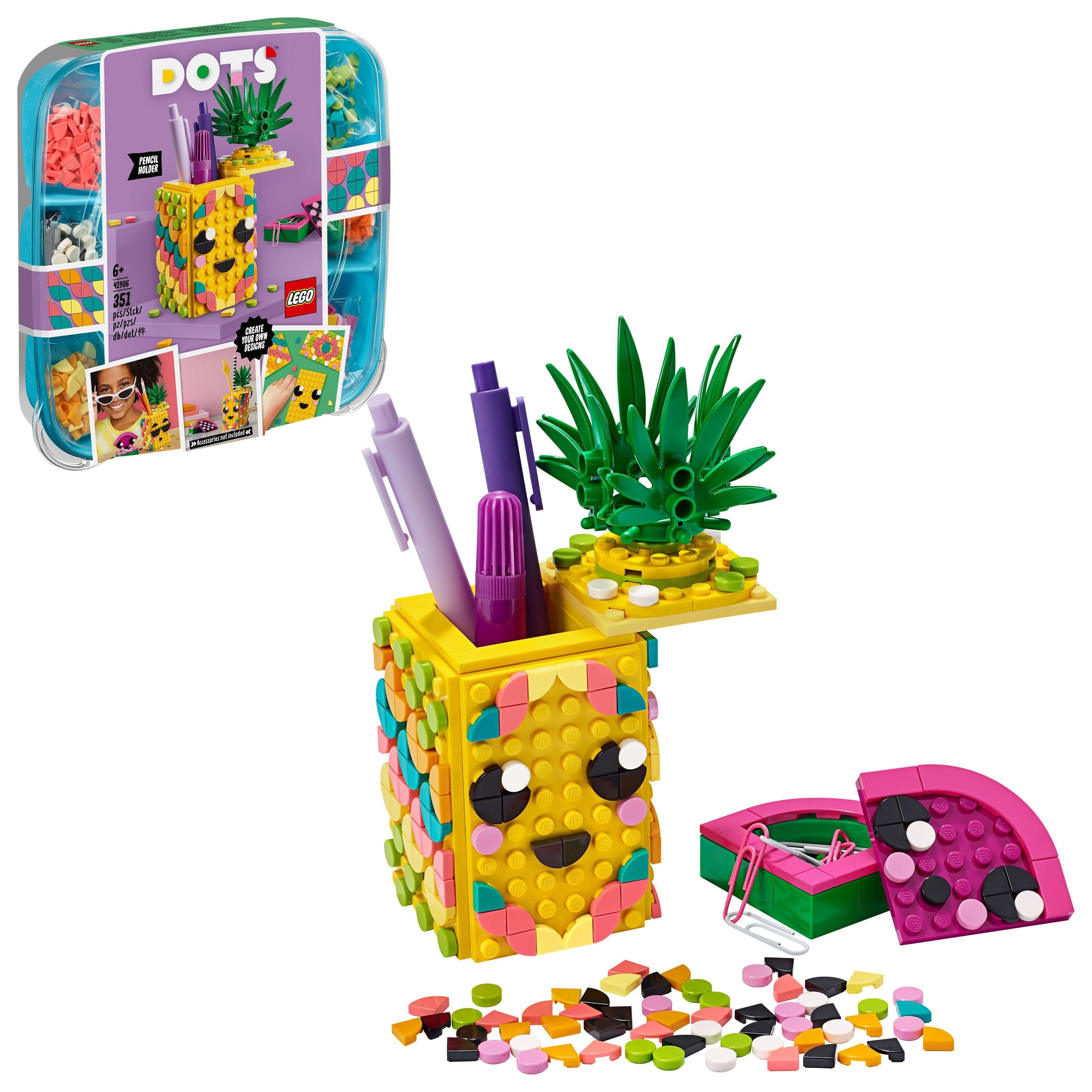 LEGO® DOTS Pineapple Pencil Holder Crafts Set 41906