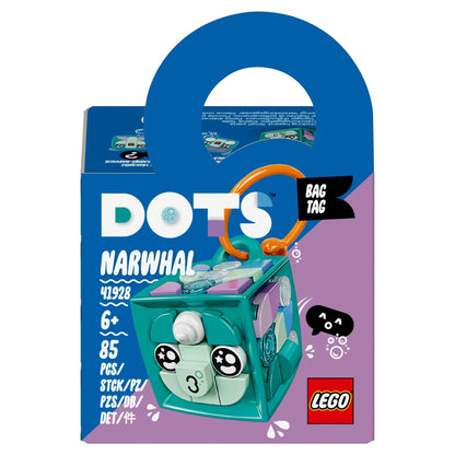 LEGO® DOTS Bag Tag Narwhal Craft Set for Kids 41928