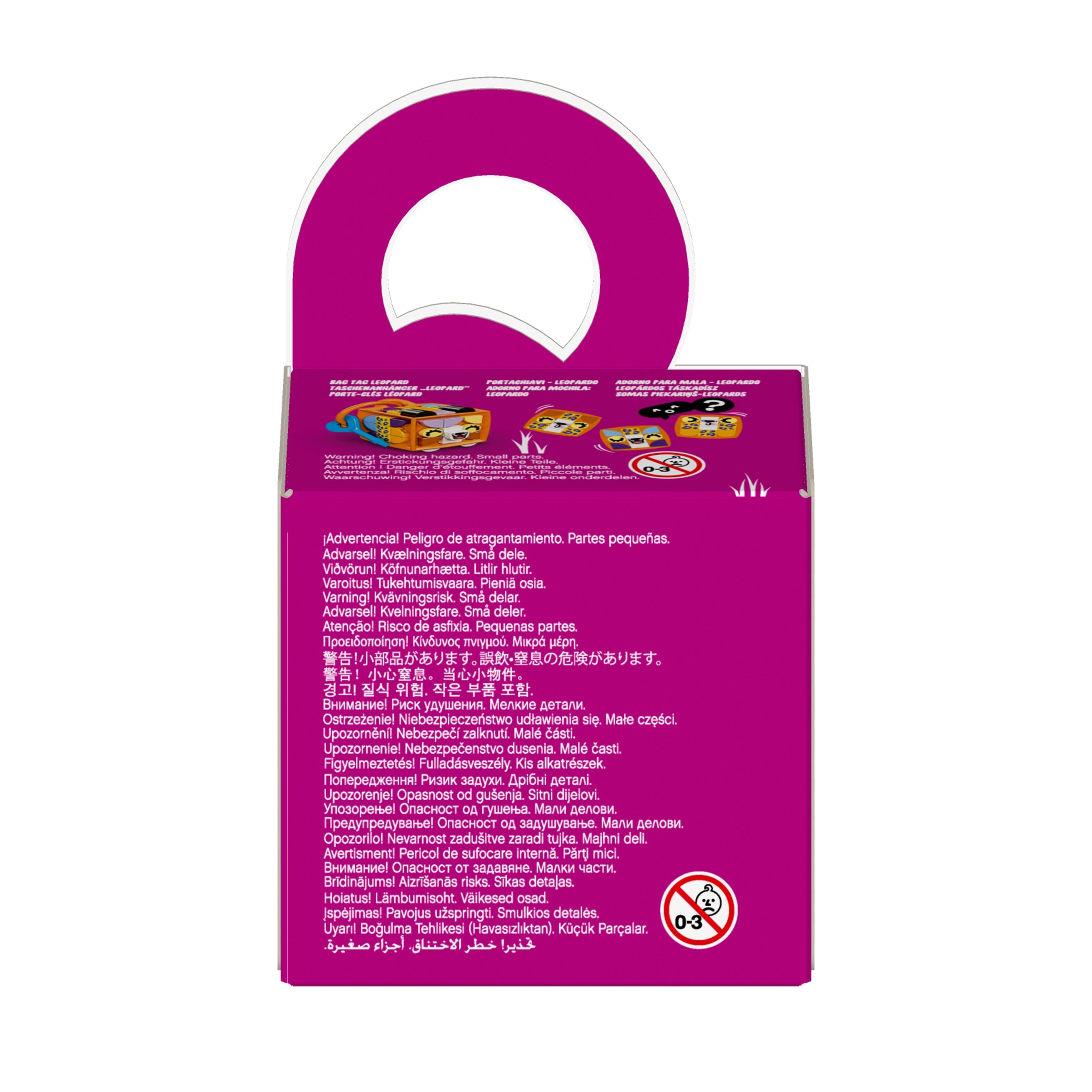 LEGO® DOTS Bag Tag Leopard Crafts Set for Kids 41929