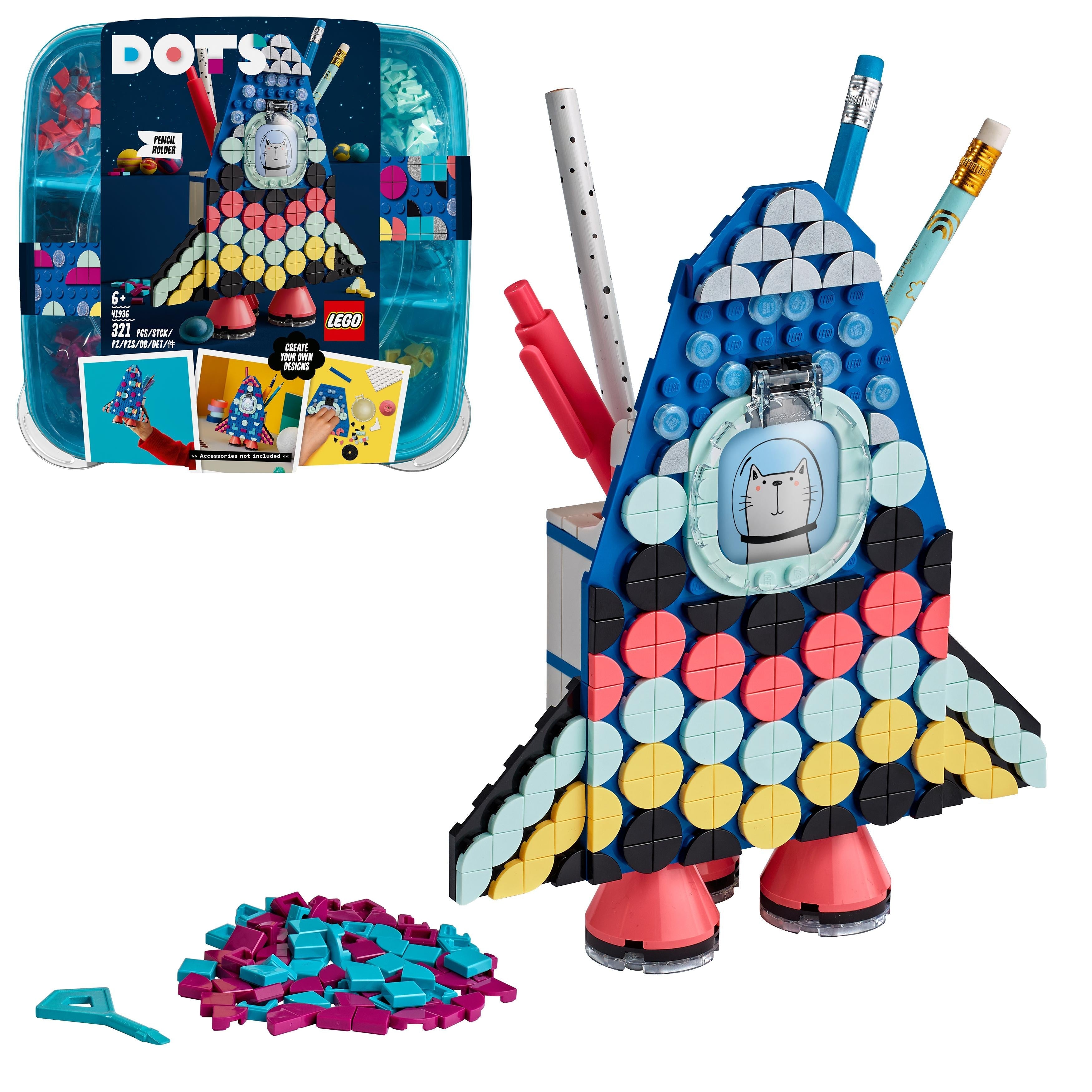 LEGO® DOTS Pencil Holder Craft Set for Kids 41936