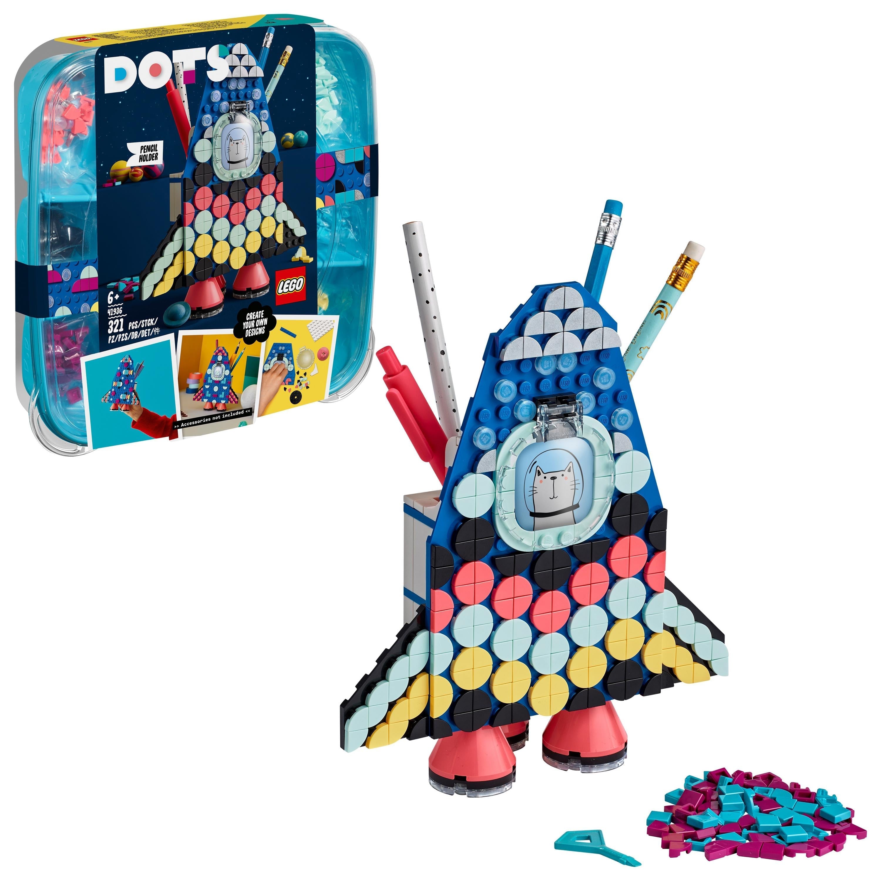 LEGO® DOTS Pencil Holder Craft Set for Kids 41936
