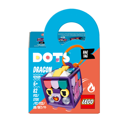 LEGO® DOTS Bag Tag Dragon Arts & Crafts Set 41939