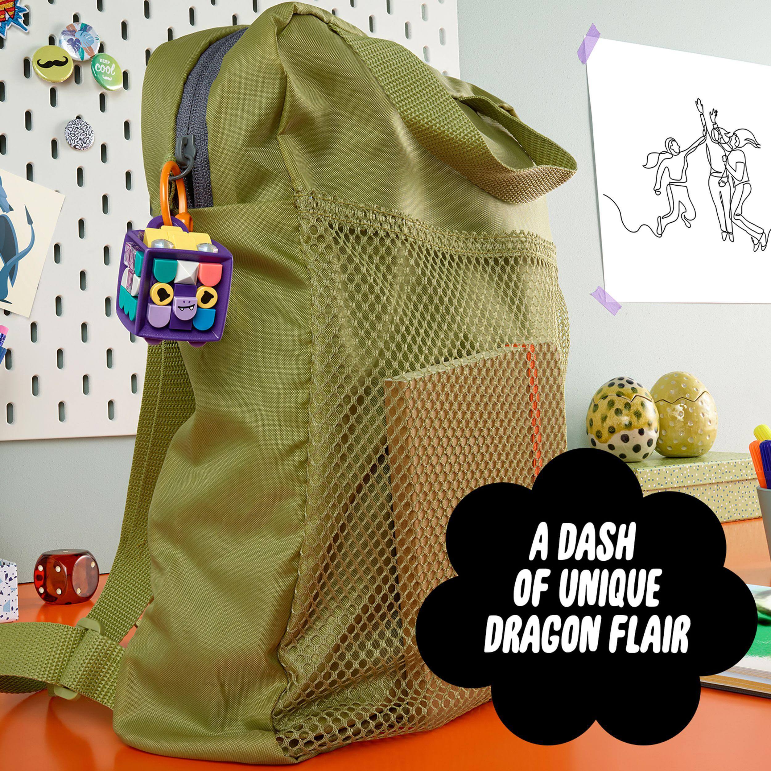 LEGO® DOTS Bag Tag Dragon Arts & Crafts Set 41939