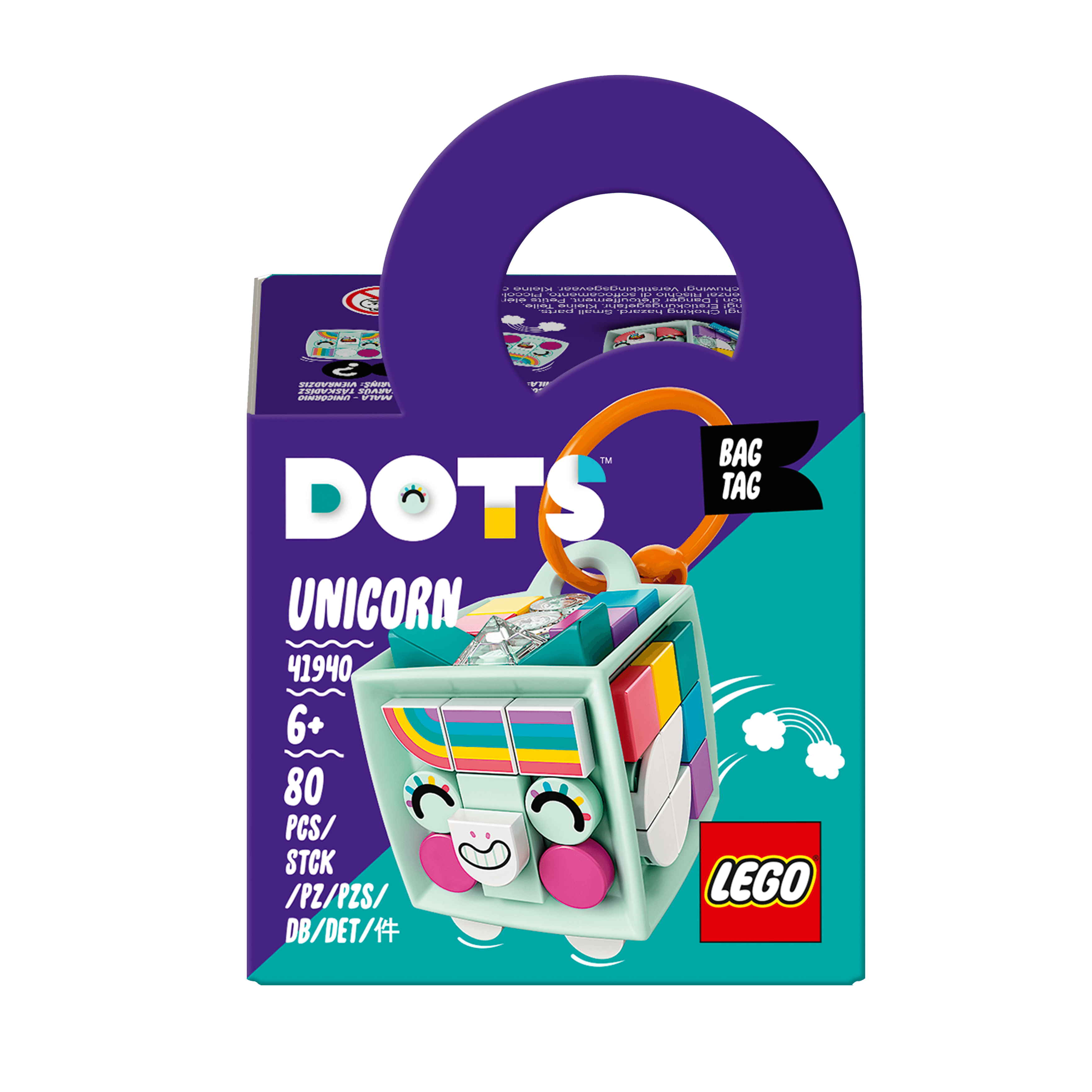 LEGO® DOTS Bag Tag Unicorn Arts & Crafts Set 41940
