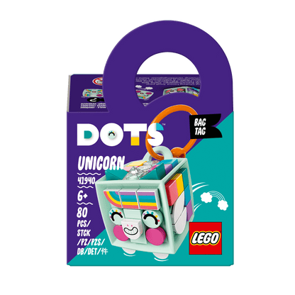 LEGO® DOTS Bag Tag Unicorn Arts & Crafts Set 41940