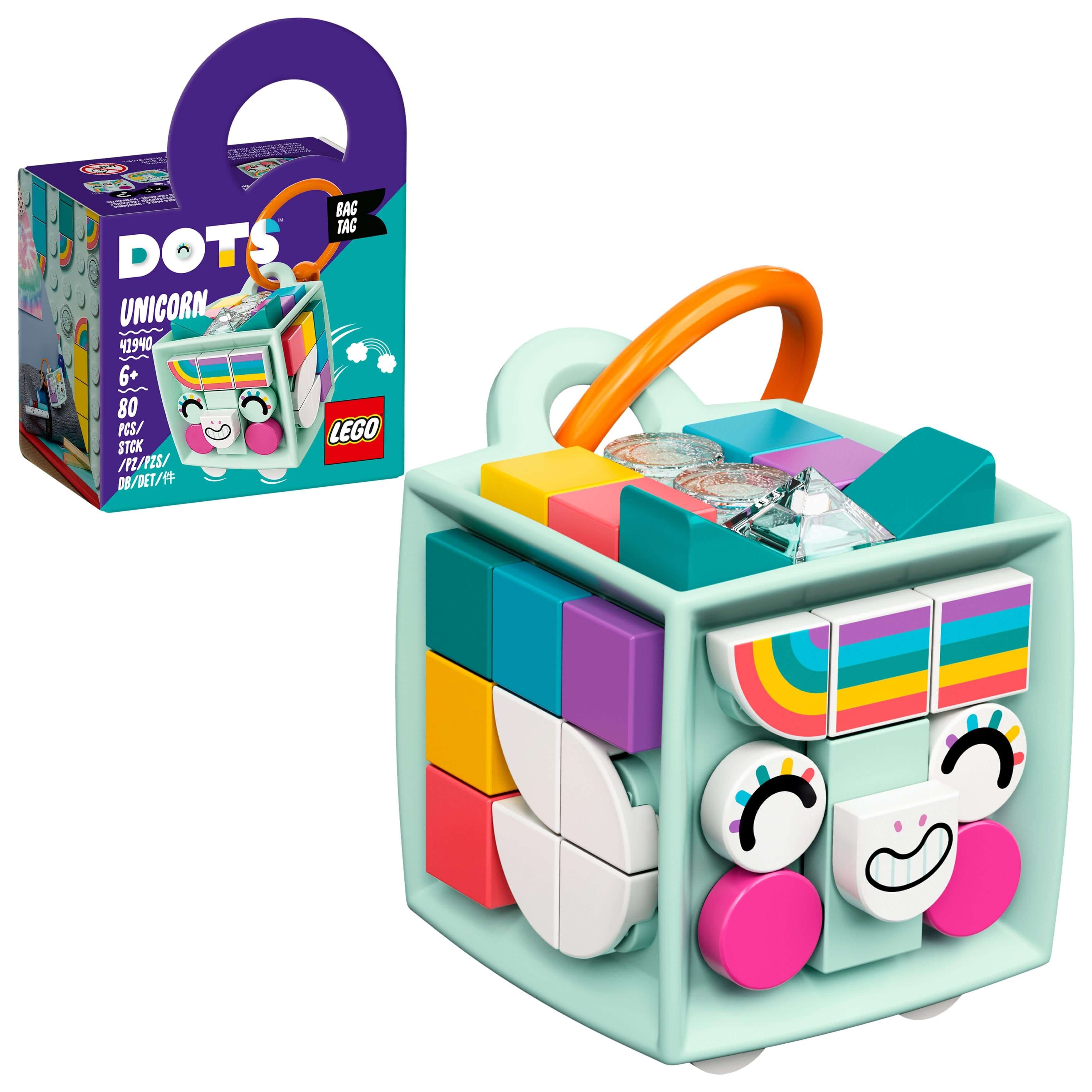LEGO® DOTS Bag Tag Unicorn Arts & Crafts Set 41940