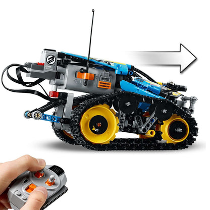 LEGO Technic Stunt Racer RC Car Toy 42095, showcasing remote control features and creative design.