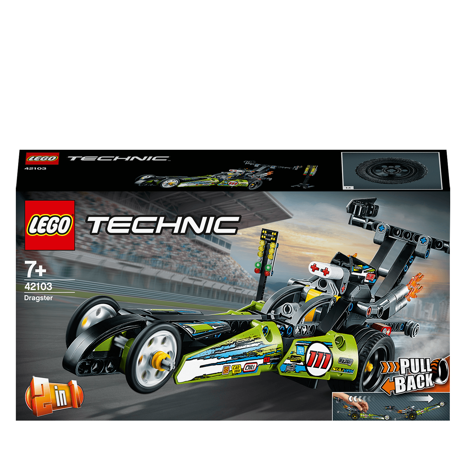 LEGO® Technic Dragster Car Toy 2in1 Set 42103