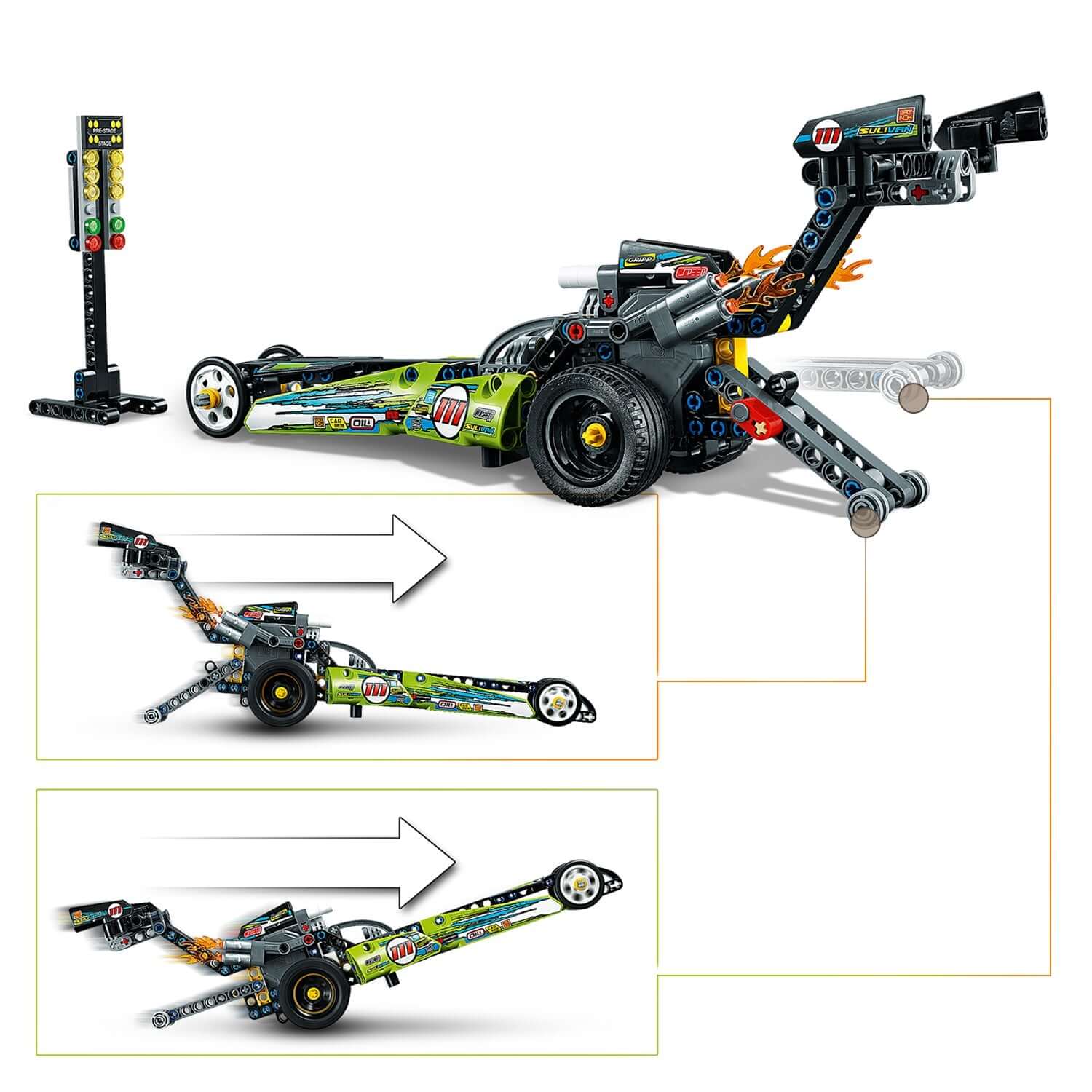 LEGO® Technic Dragster Car Toy 2in1 Set 42103