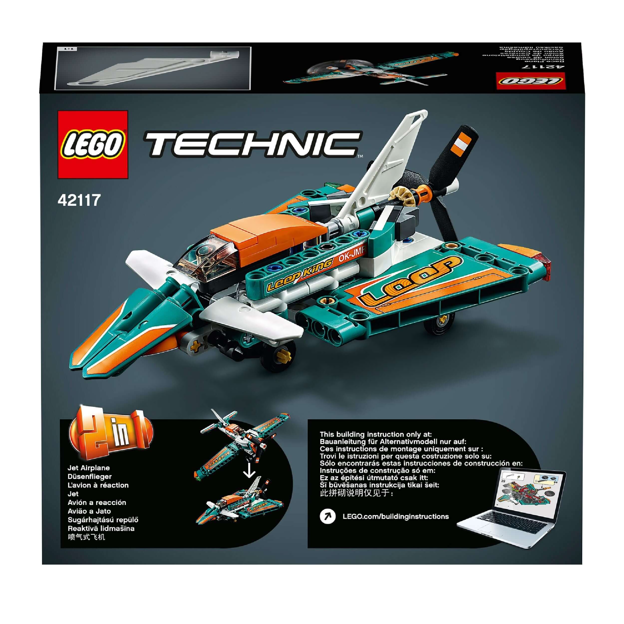 LEGO® Technic Race Plane Jet 2 in 1 Toy 42117