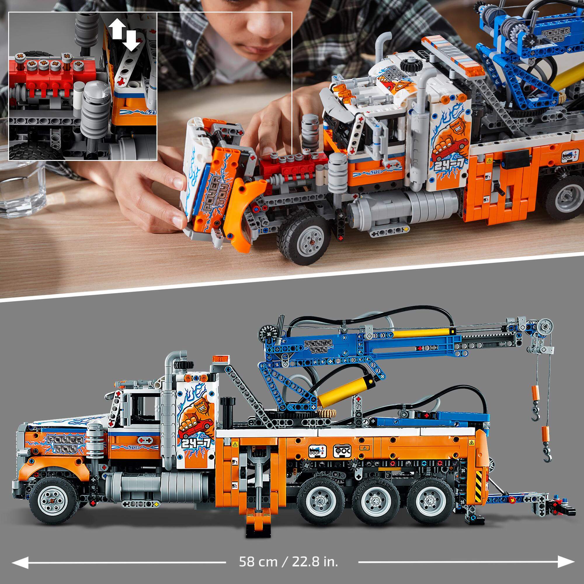 LEGO® Technic Heavy-Duty Tow Truck Toy 42128