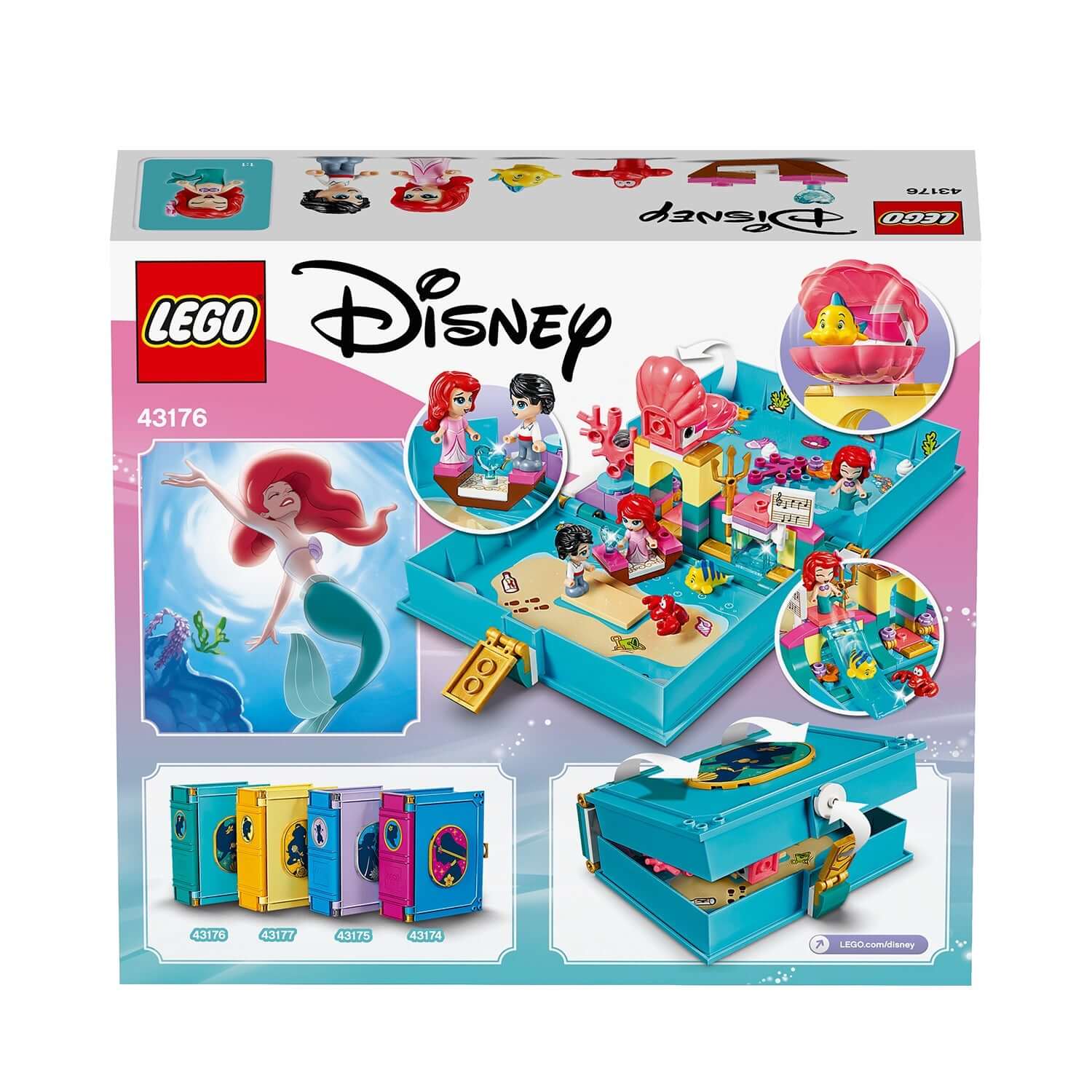 LEGO® Disney Princess Ariel's Storybook Set 43176