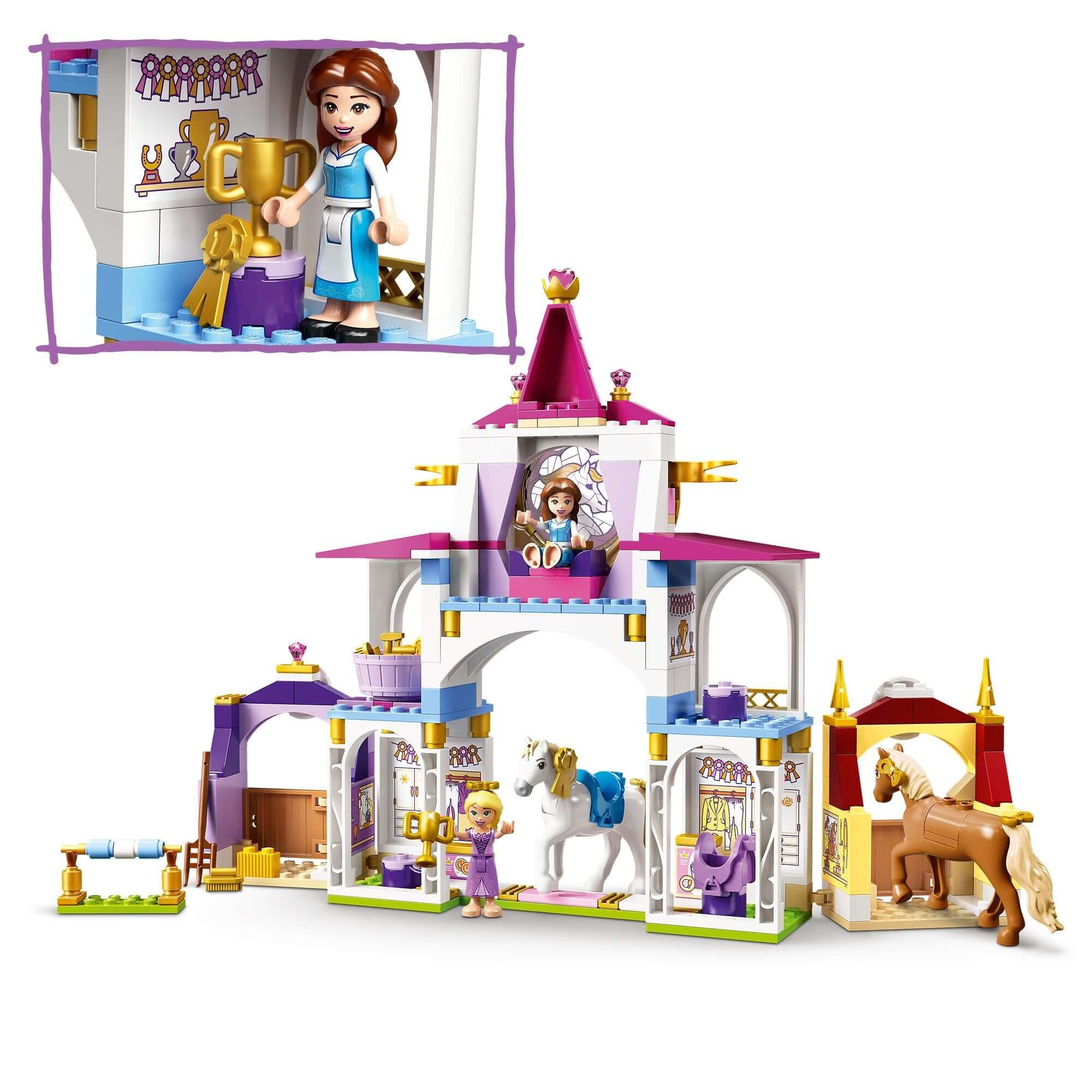 LEGO® Disney Belle & Rapunzel Royal Stables Set 43195