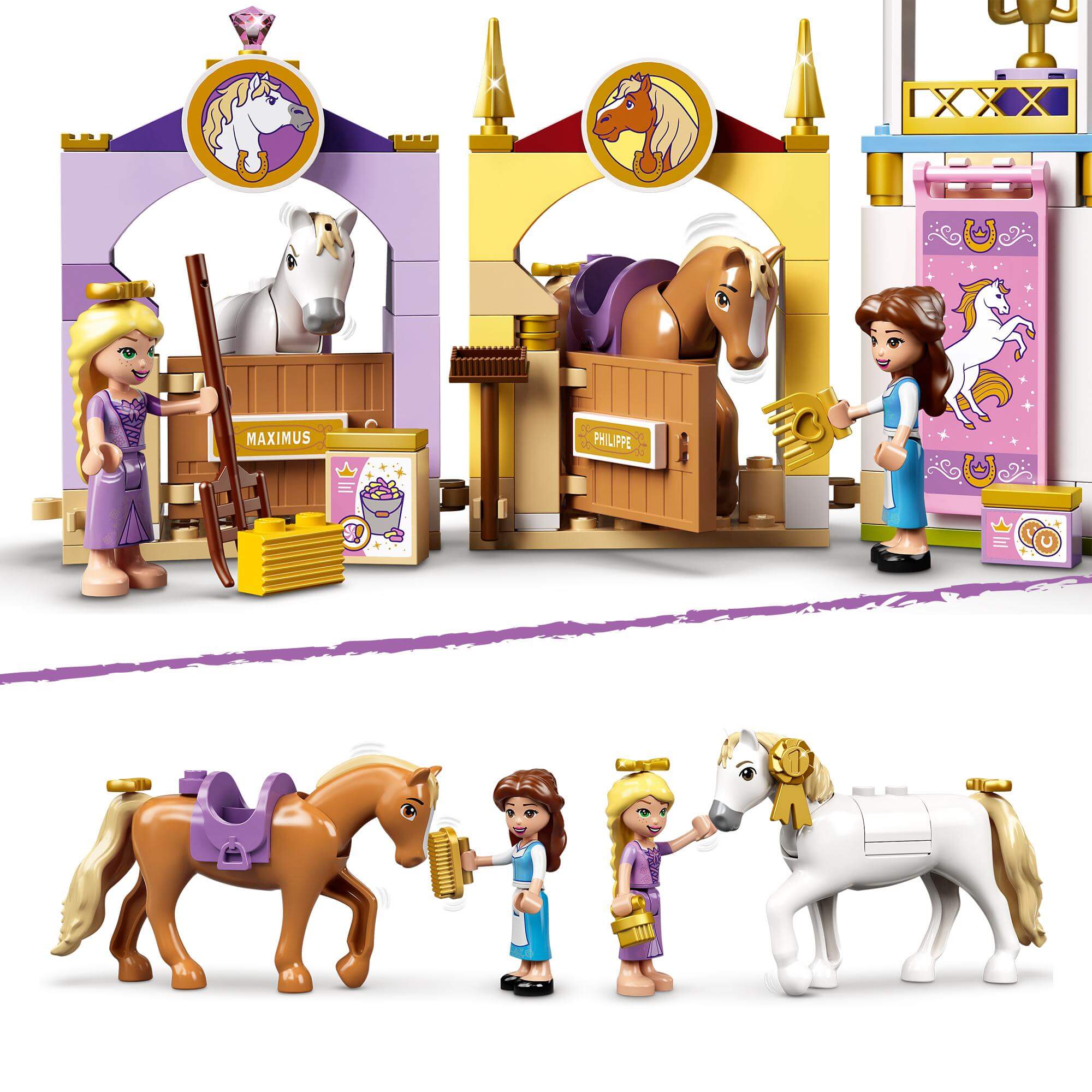 LEGO® Disney Belle & Rapunzel Royal Stables Set 43195