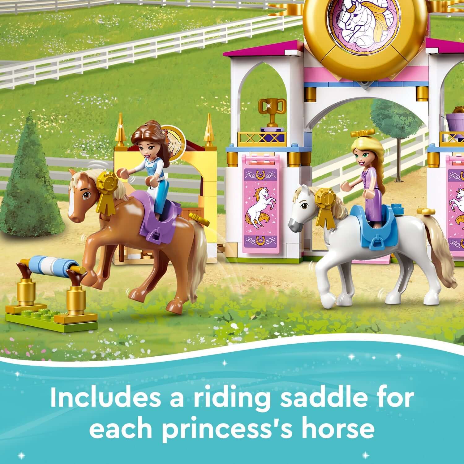 LEGO® Disney Belle & Rapunzel Royal Stables Set 43195