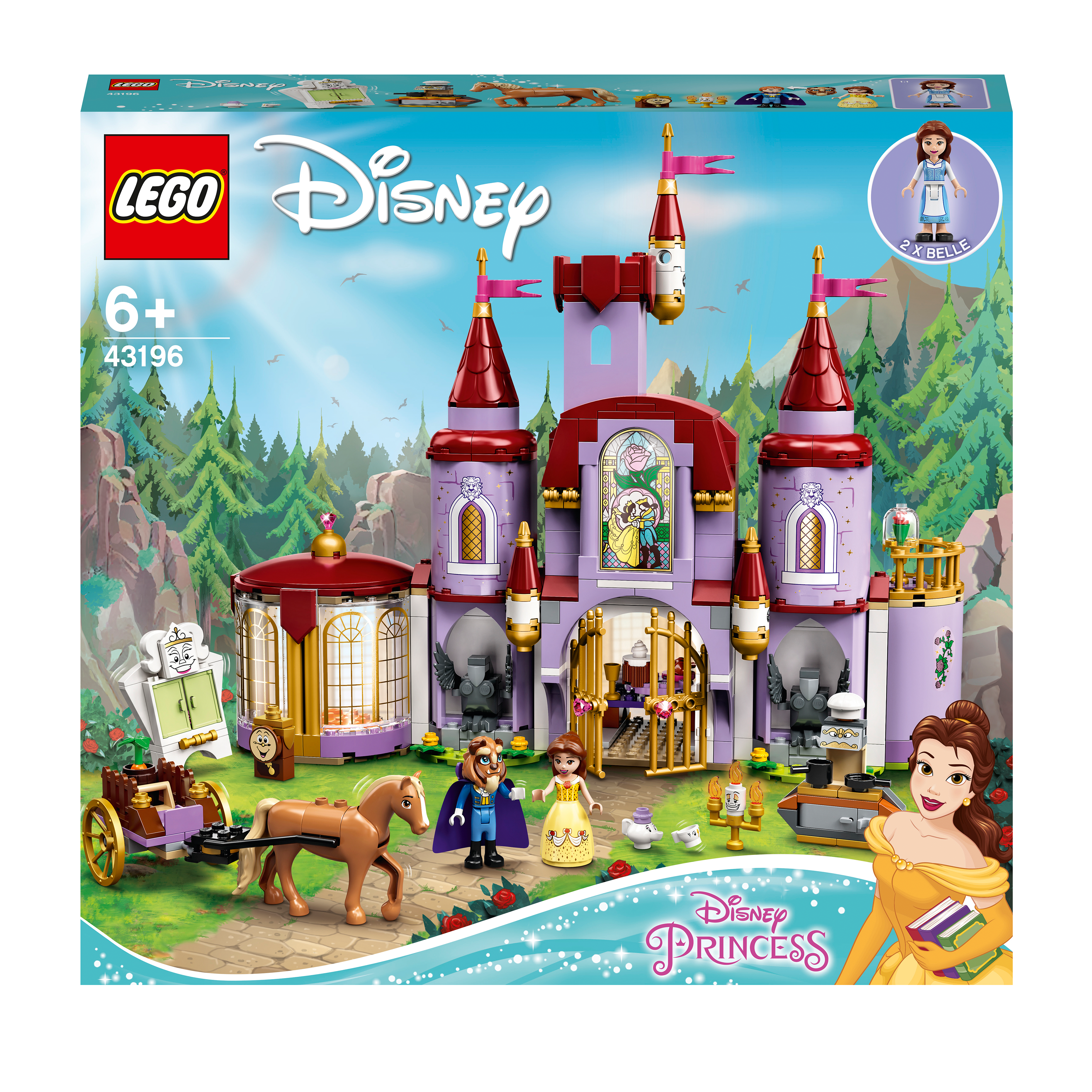 LEGO® Disney Belle and the Beast’s Castle Set 43196