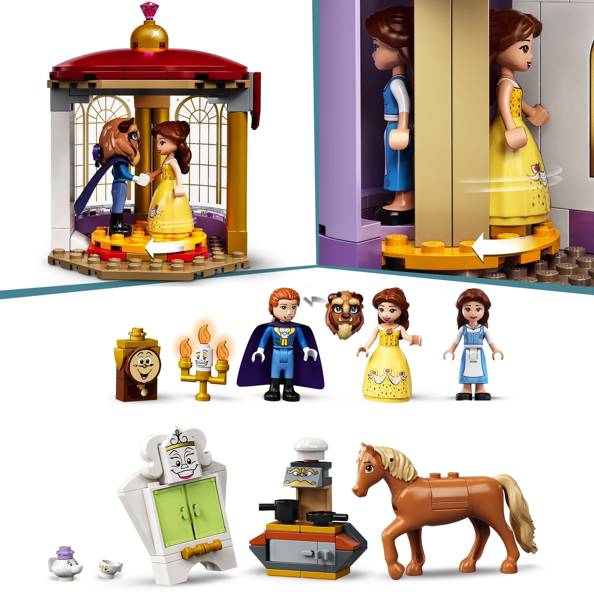 LEGO® Disney Belle and the Beast’s Castle Set 43196