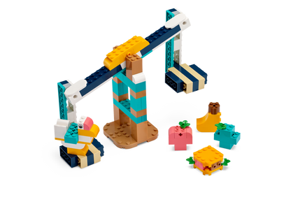 Hands-on LEGO® Education Science kit for Year 1-3 with balance scale and colorful bricks.