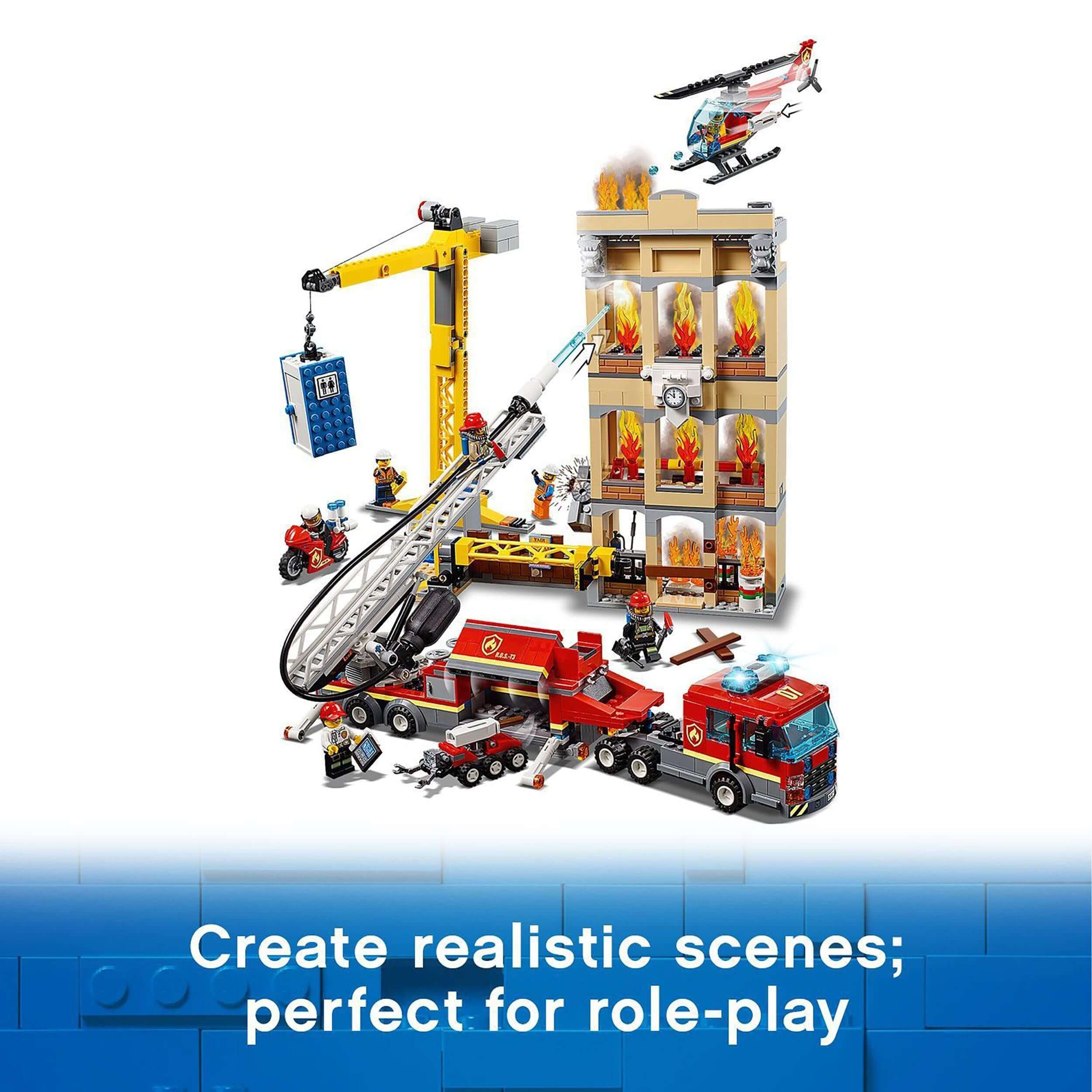 LEGO® City Downtown Fire Brigade Building Set 60216