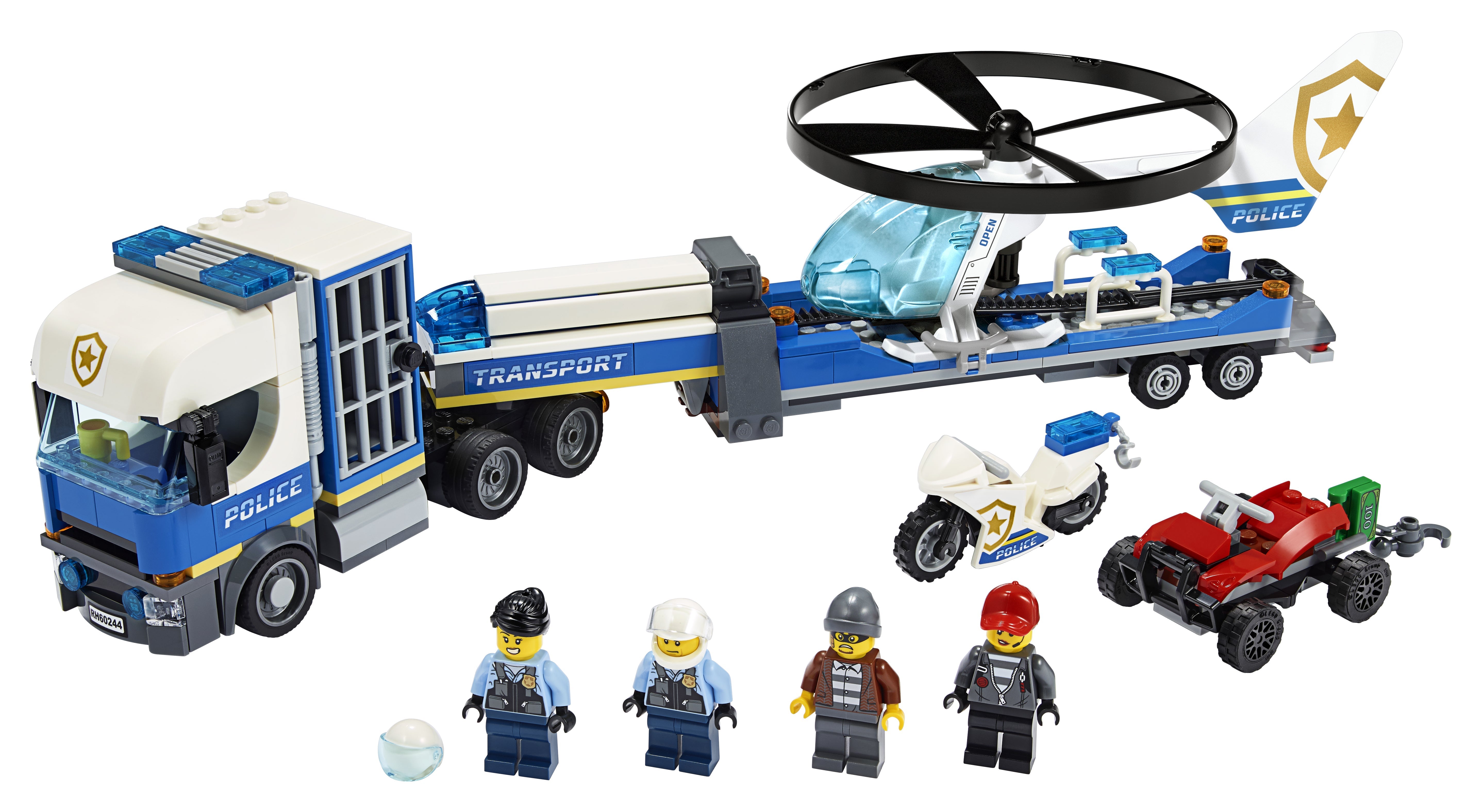 LEGO® City Police Helicopter Transporter Set 60244