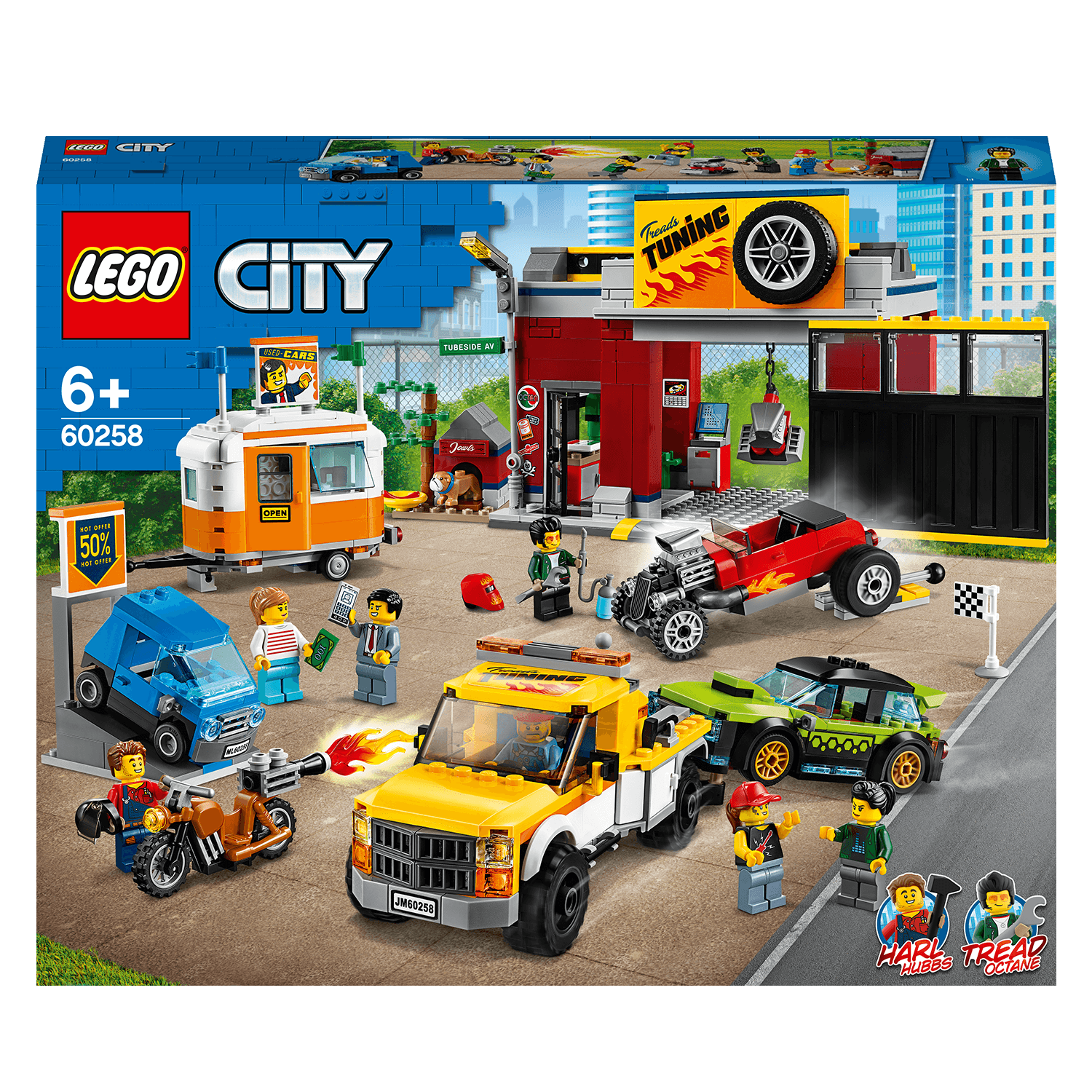 LEGO® City Nitro Wheels Tuning Workshop Set 60258