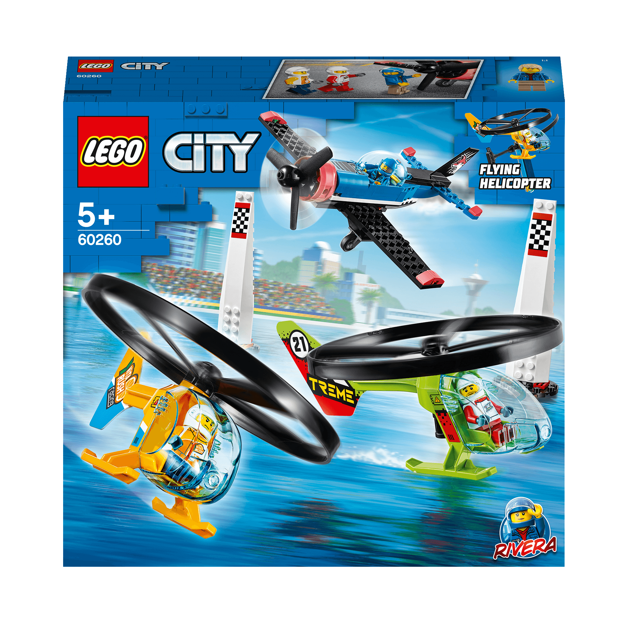 LEGO® City Airport Air Race Toy Plane Set 60260