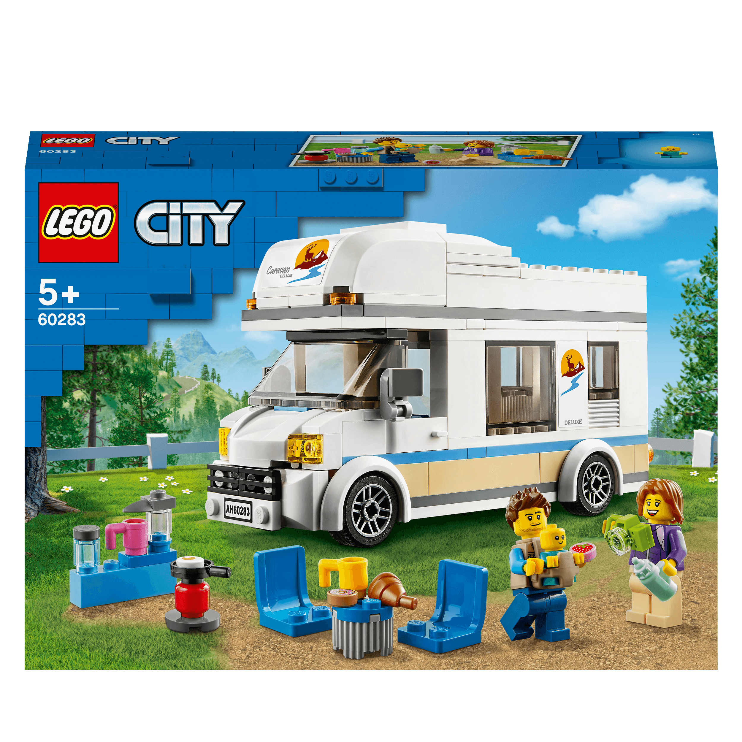 LEGO® City Holiday Camper Van Toy Caravan Car 60283