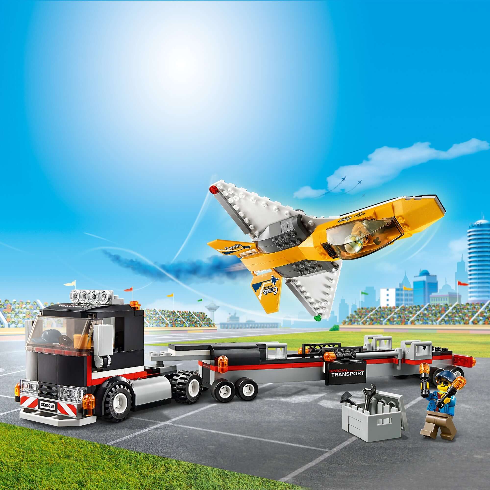 LEGO® City Airshow Jet Transporter Toy 60289
