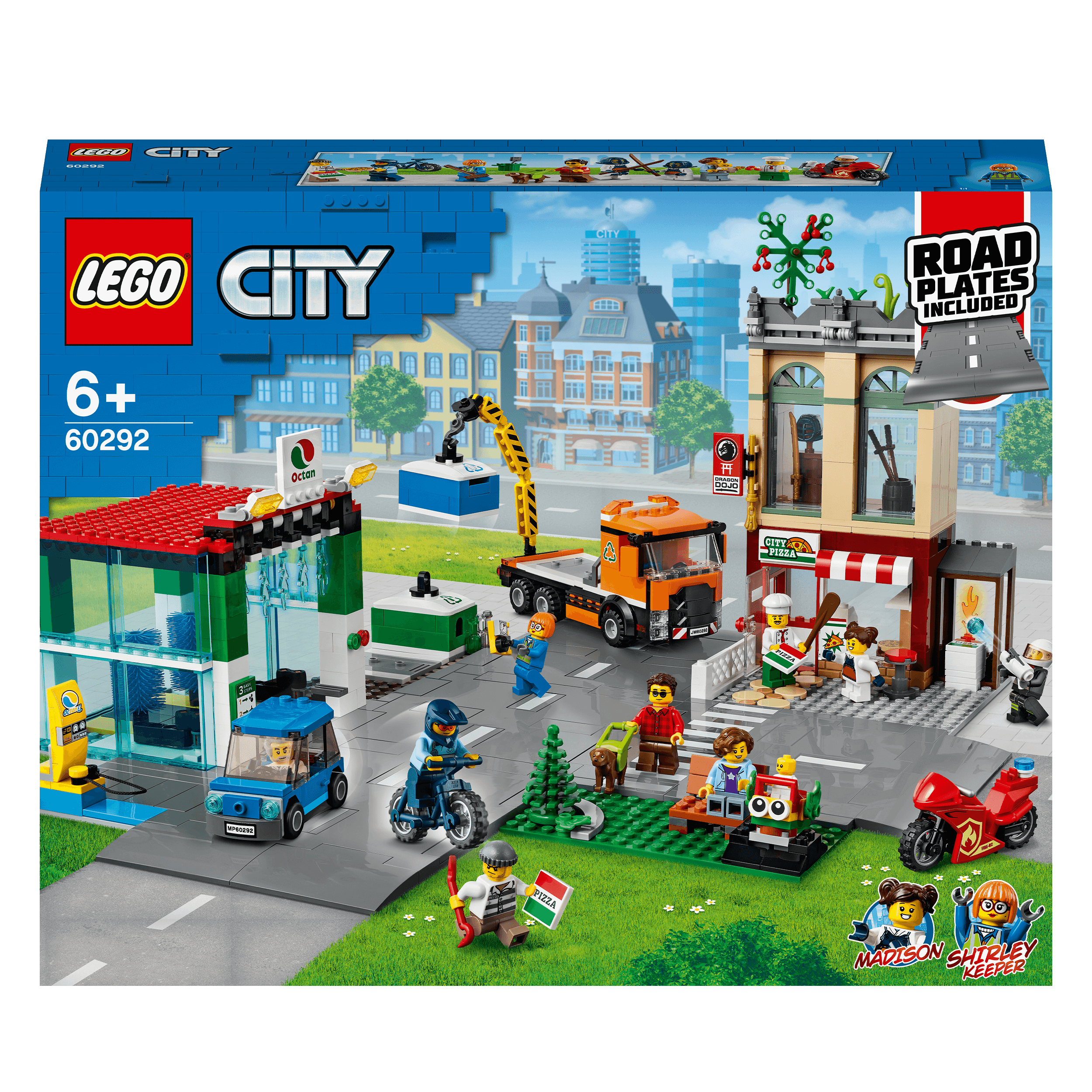 LEGO® City Town Centre Road Plates Car Wash Toy 60292