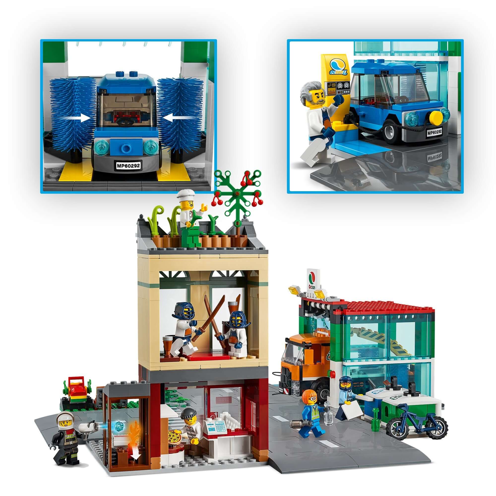 LEGO® City Town Centre Road Plates Car Wash Toy 60292