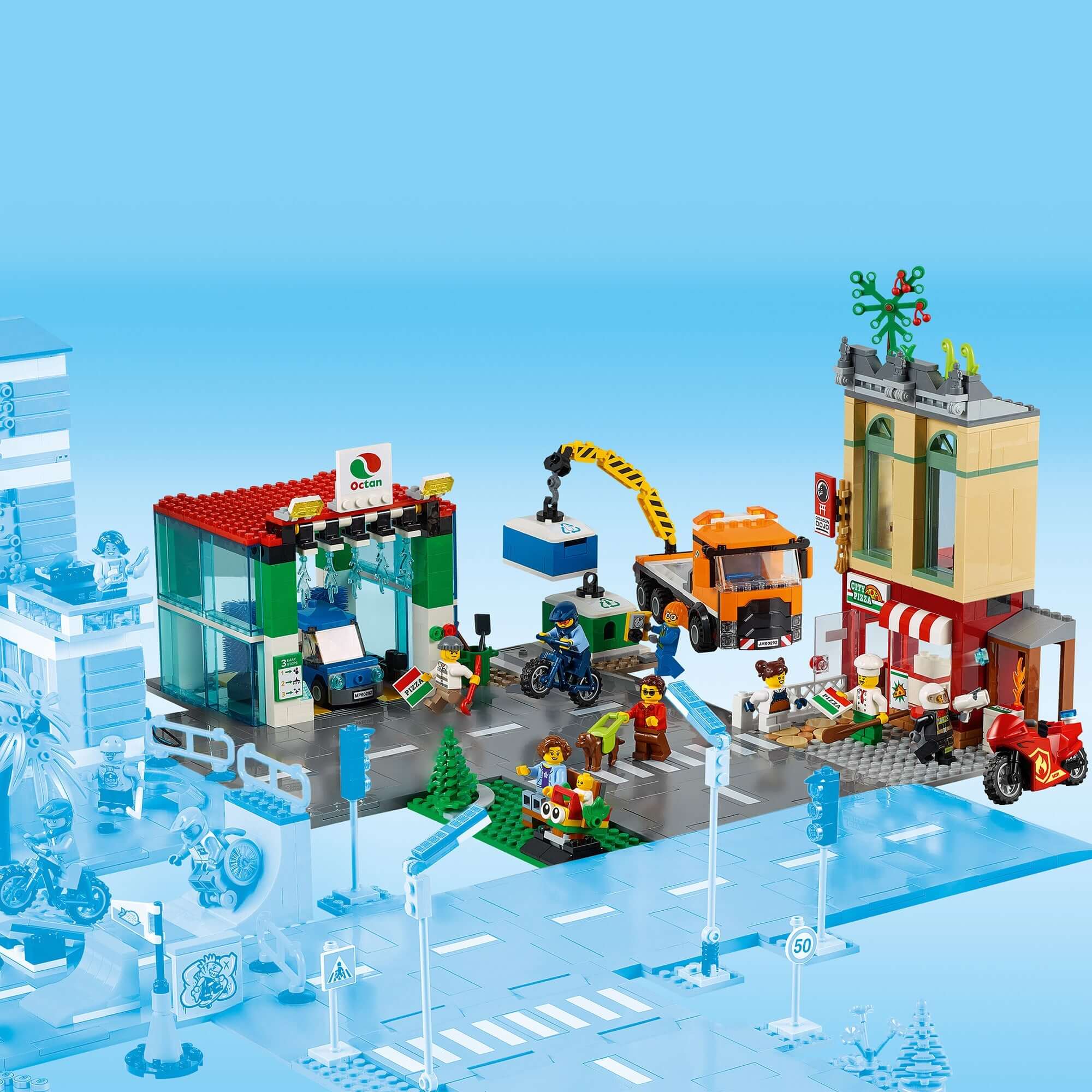 LEGO® City Town Centre Road Plates Car Wash Toy 60292